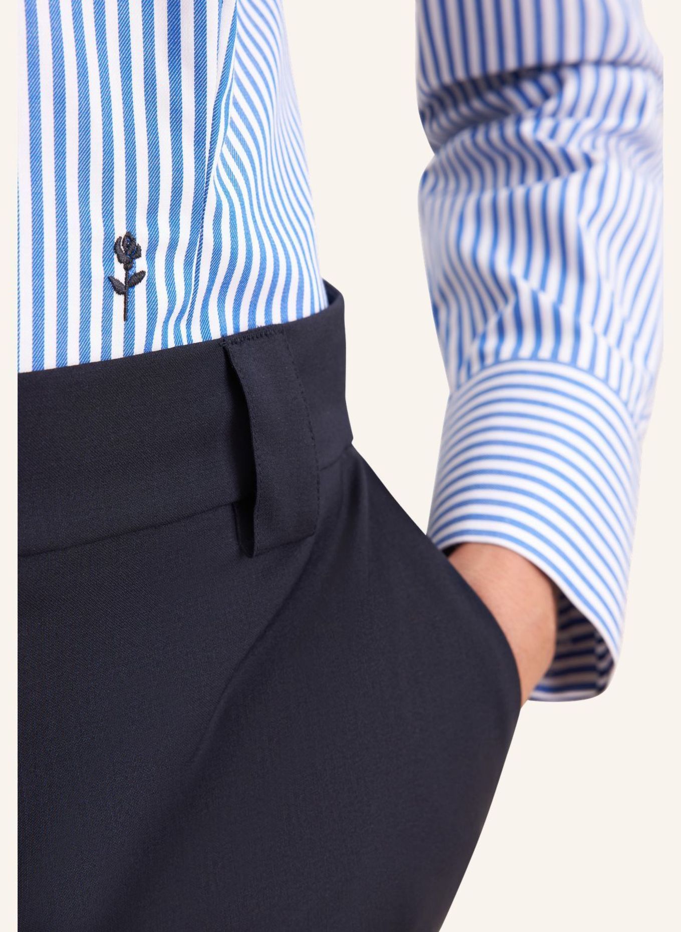 seidensticker Blouse met kelkkraag: BLAUW