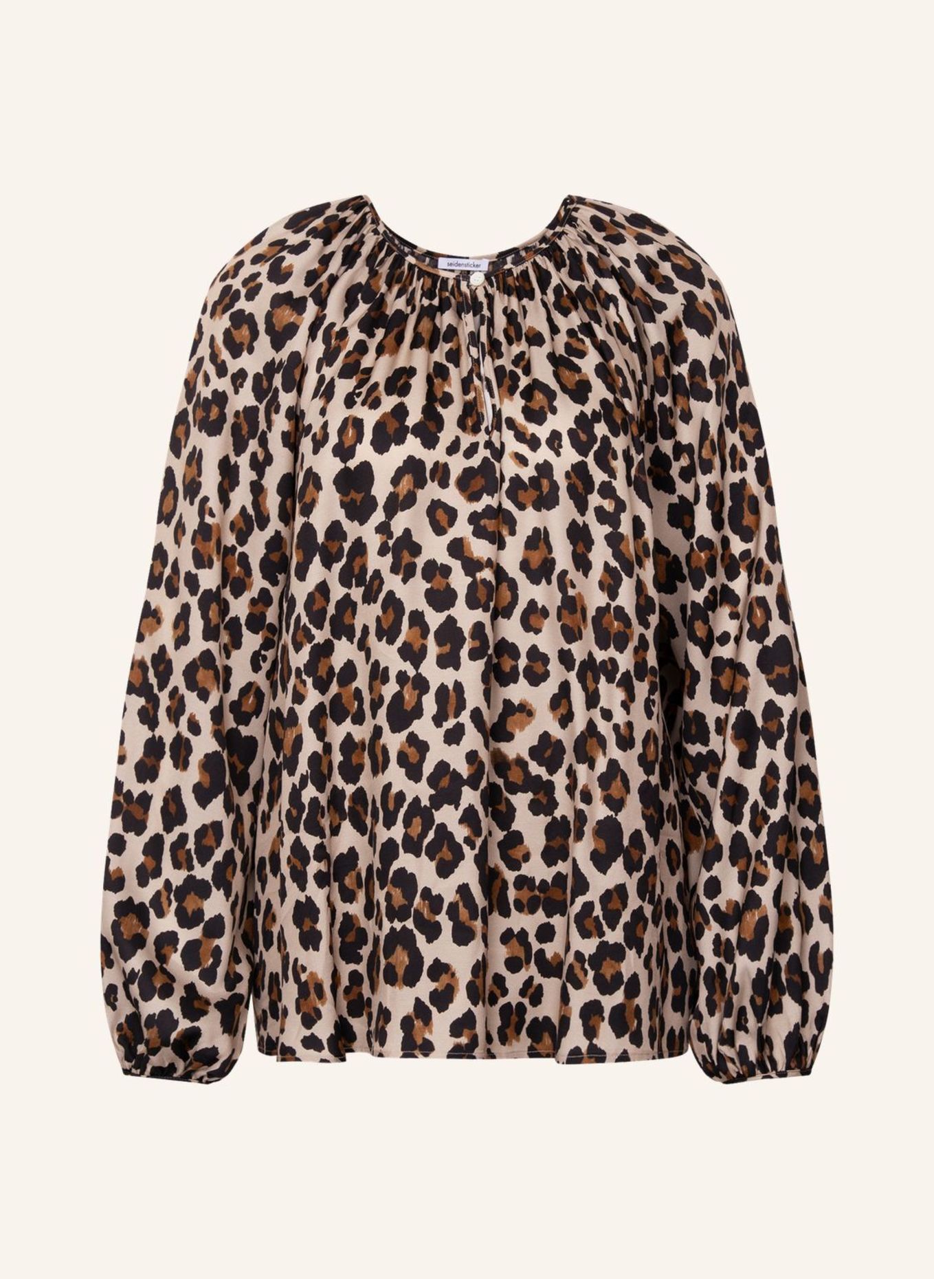seidensticker Blouse met doorhaling: BEIGE
