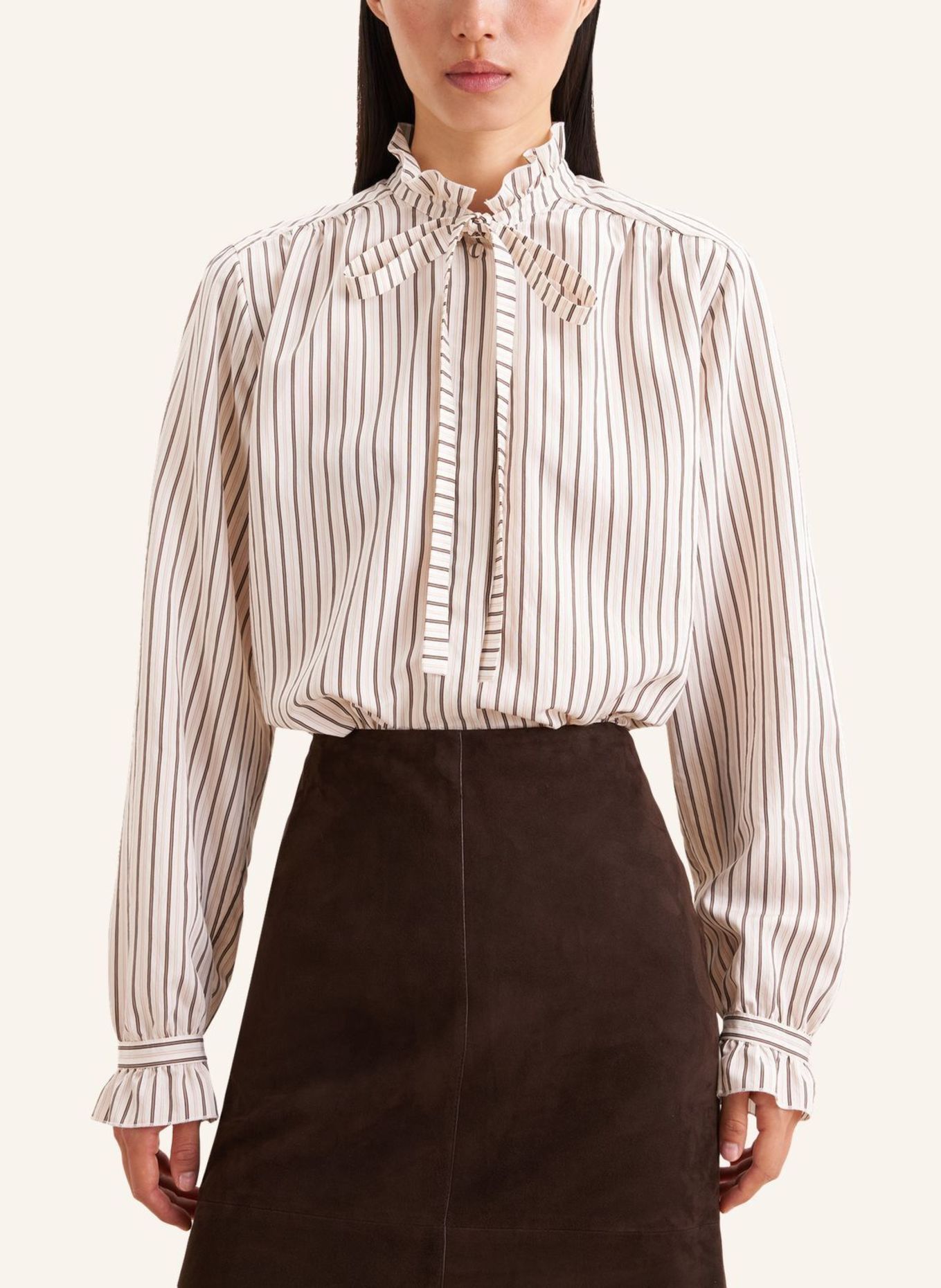 seidensticker Uitgestalde blouse: BEIGE