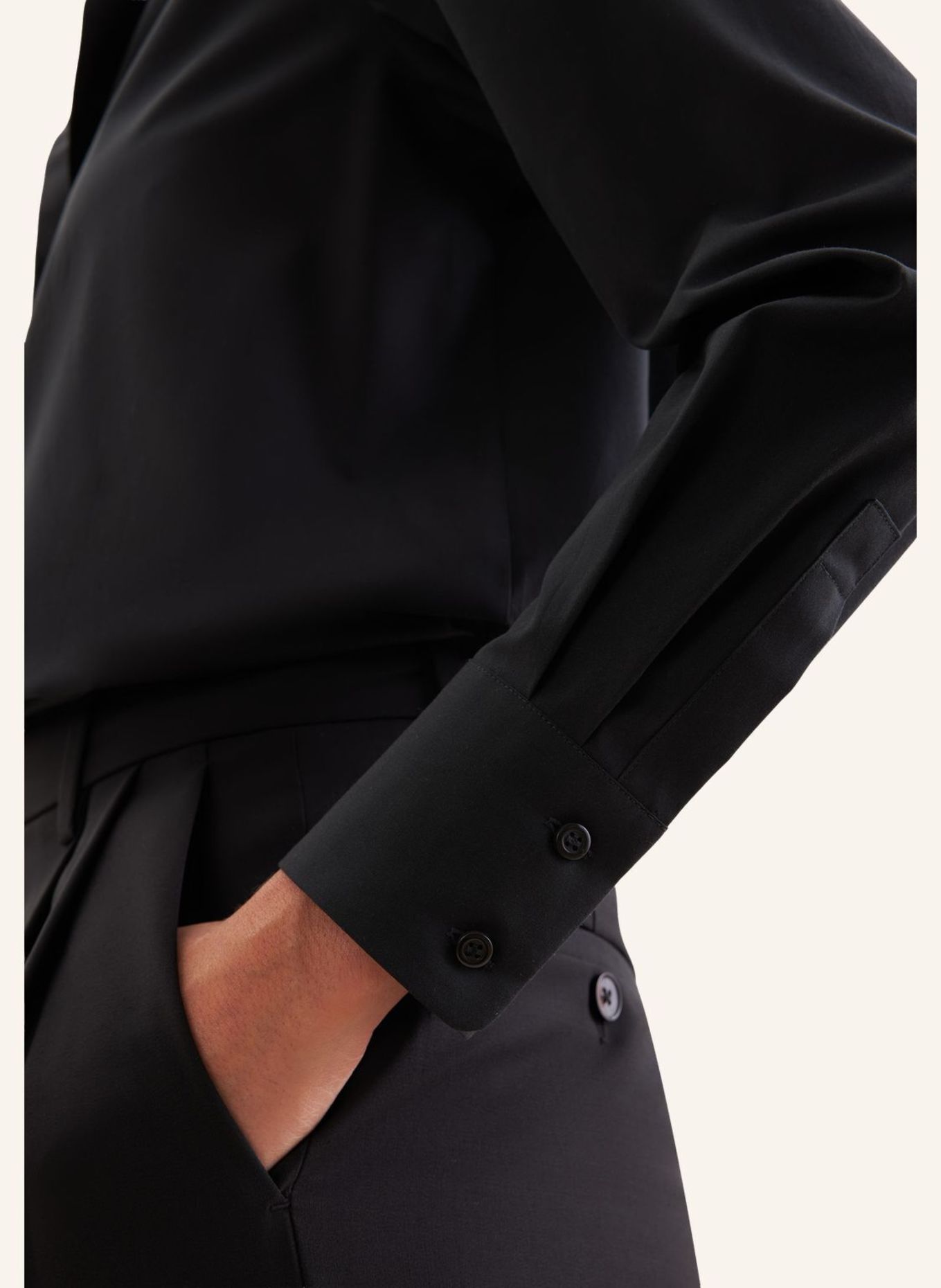 seidensticker Overhemdblouse: ZWART