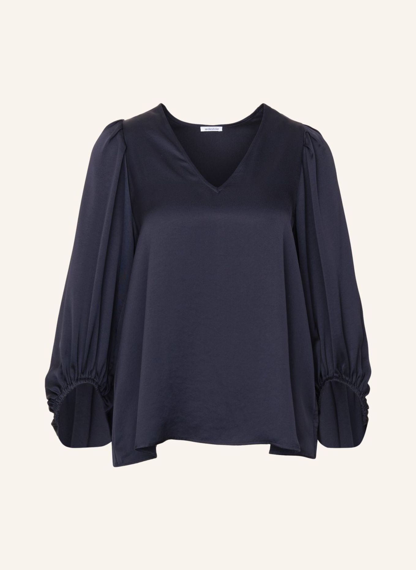 seidensticker Blouse met doorhaling: DONKERBLAUW