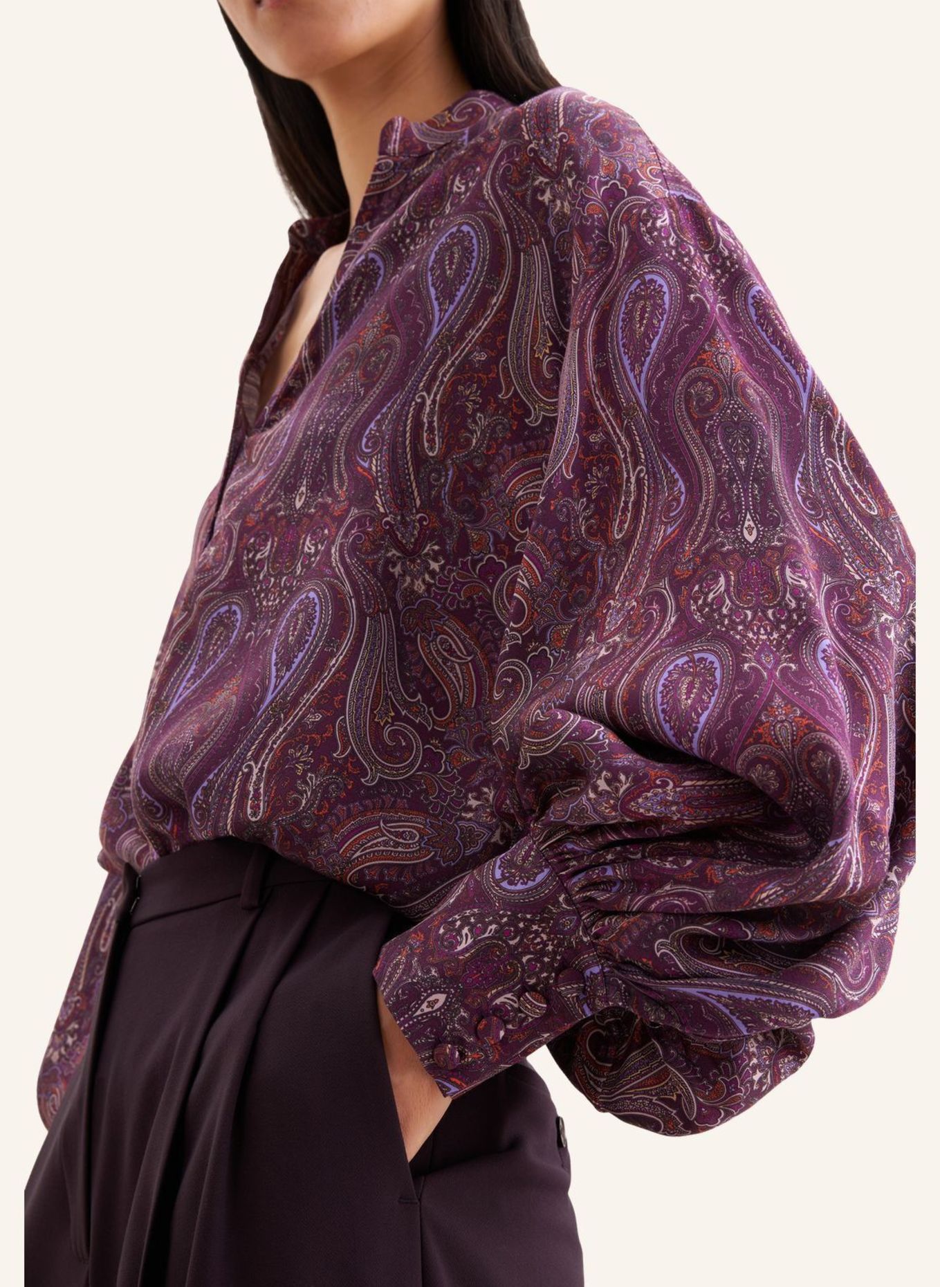 seidensticker Uitgestalde blouse: PAARS