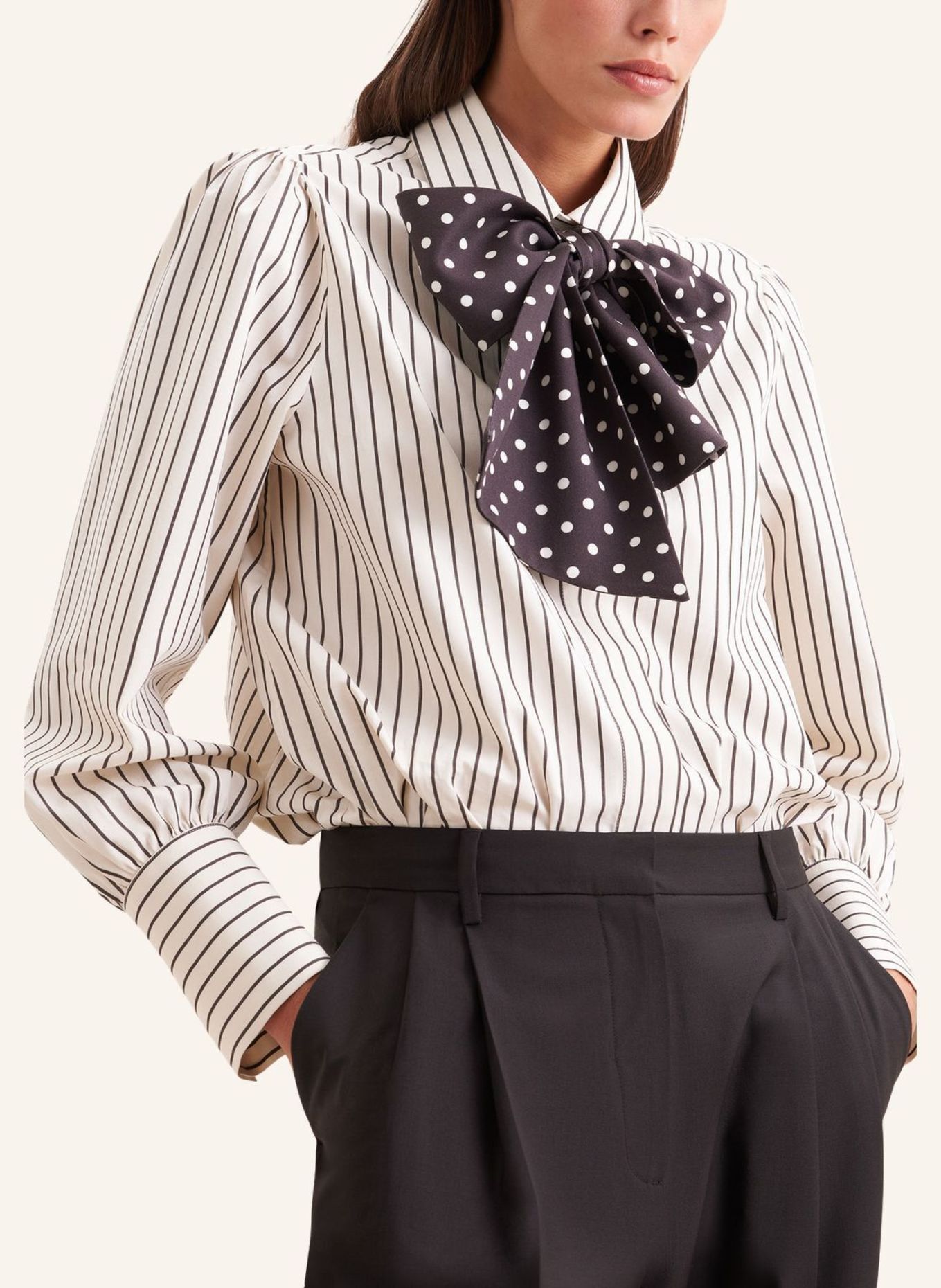seidensticker Uitgestalde blouse: BRUIN