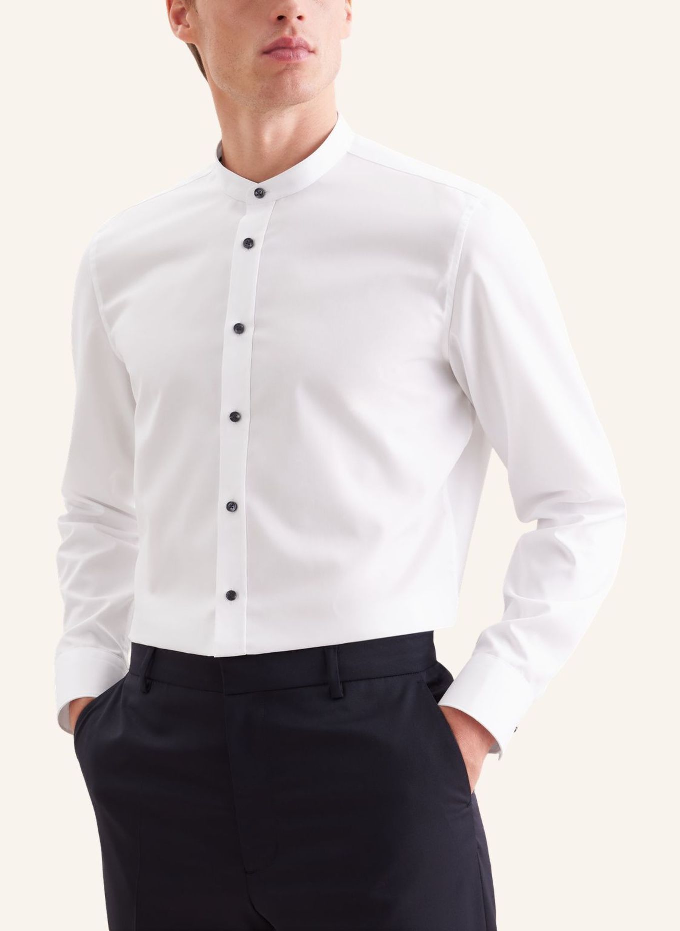 seidensticker Koszula biznesowa o kroju slim fit: BIAŁY