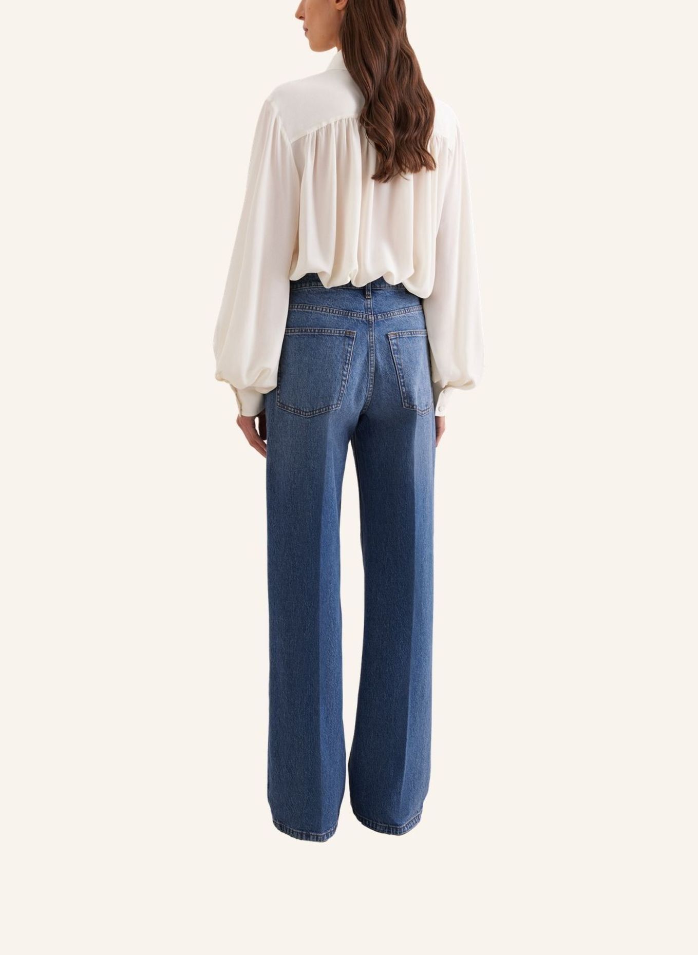 seidensticker 5-pocket denim: BLAUW