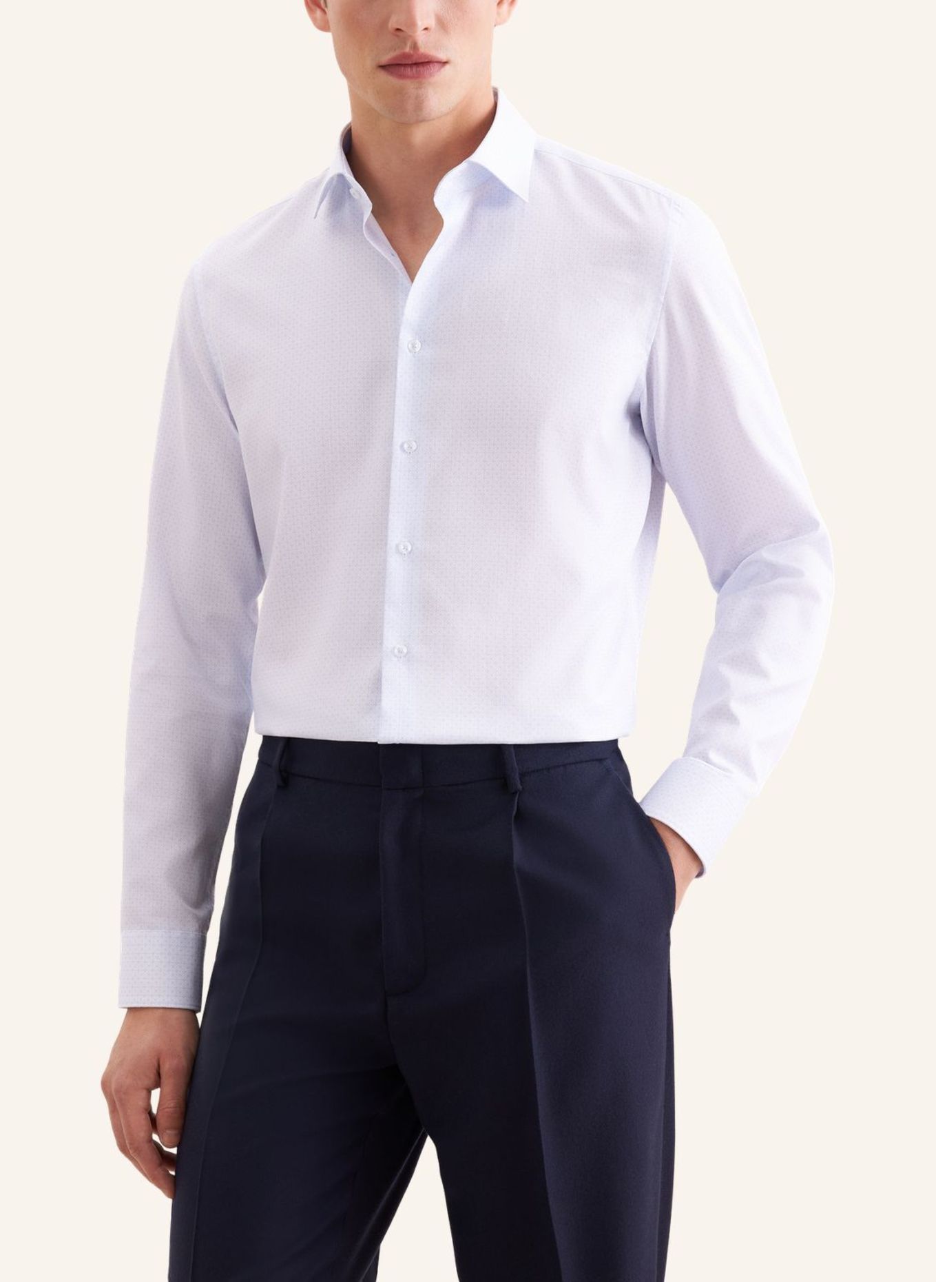 seidensticker Business Hemd Shaped Fit: HELLBLAU