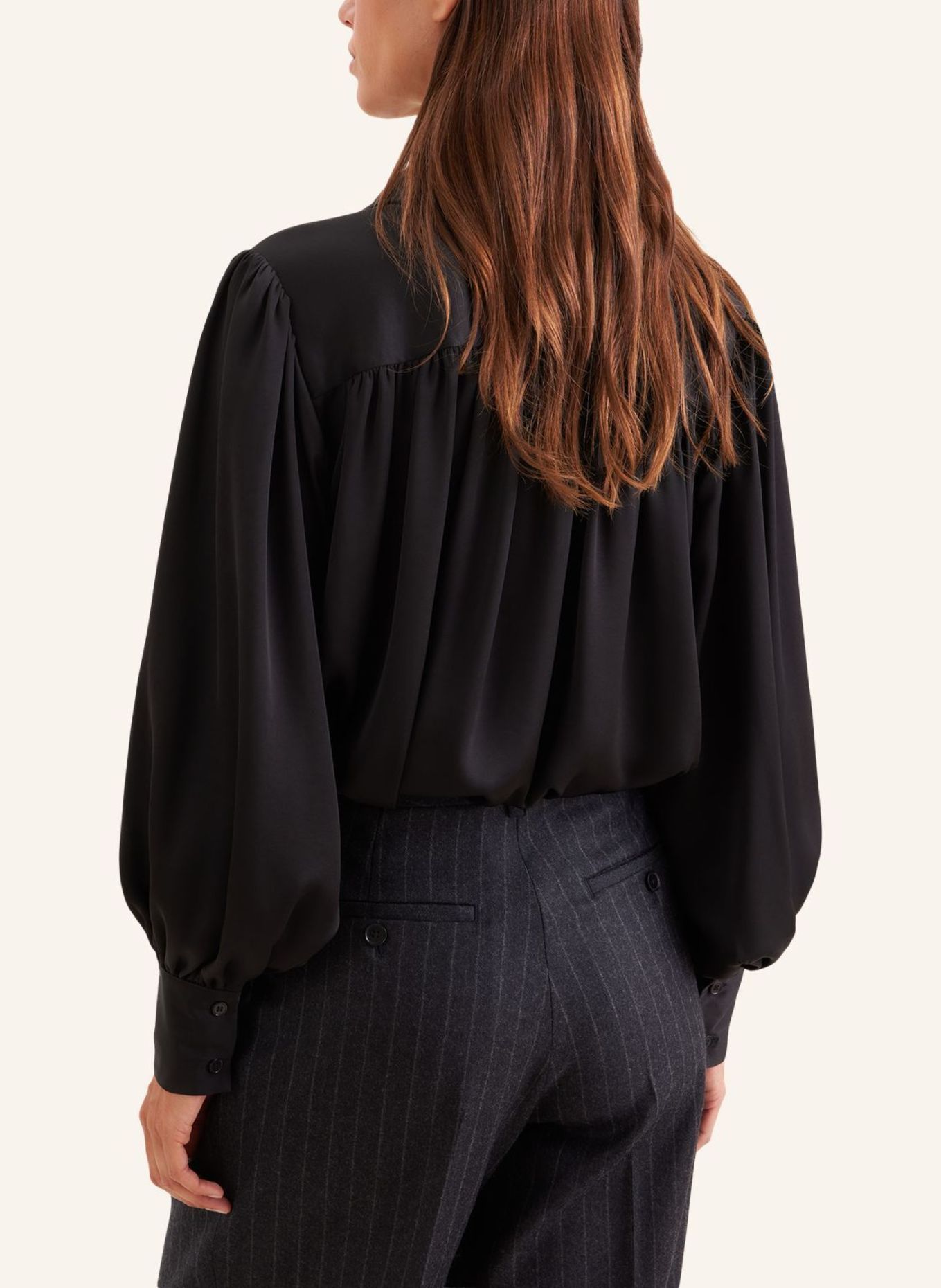 seidensticker Ausgestellte Bluse: SCHWARZ