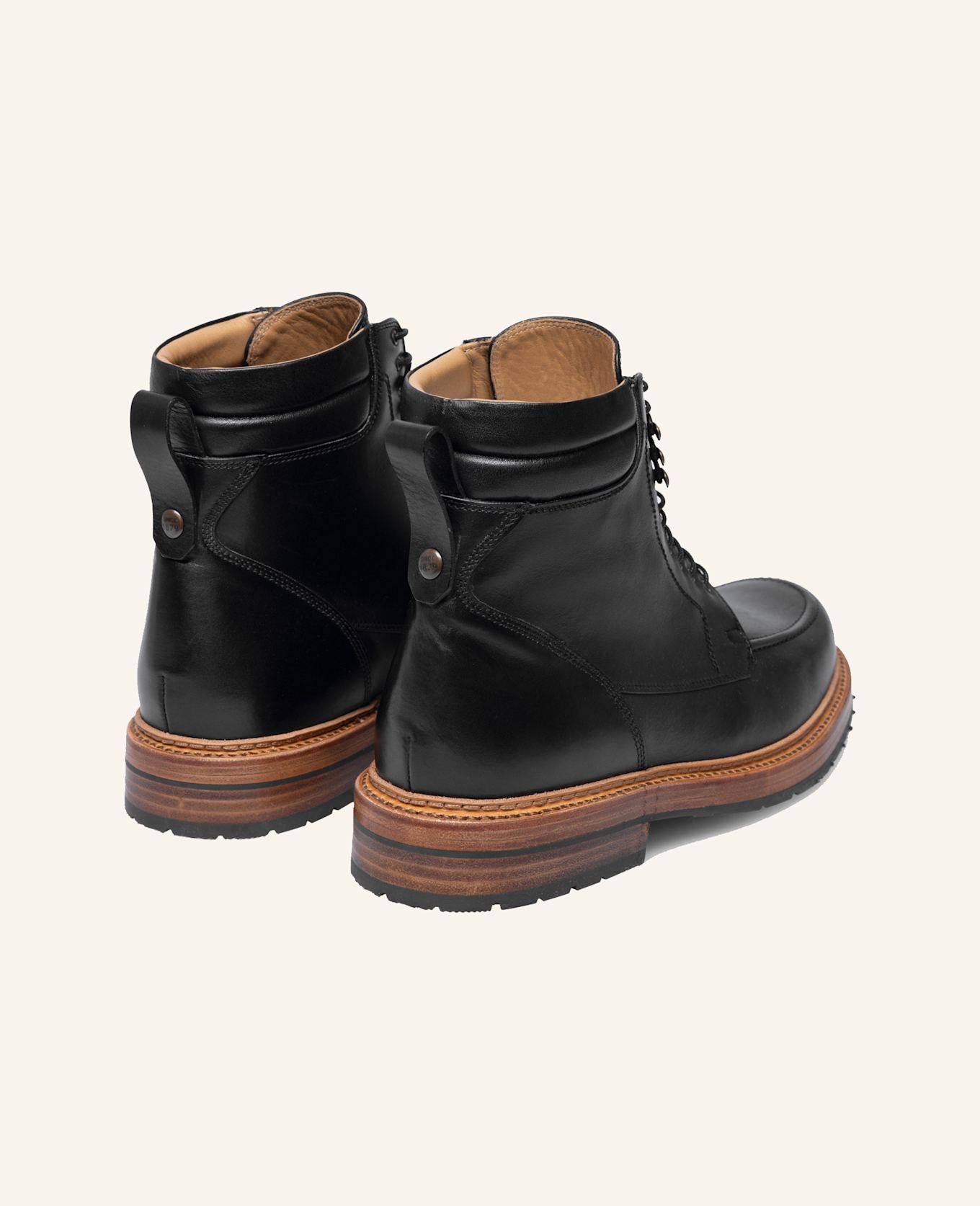 HEINRICH DINKELACKER Schnürboots RIO PLAIN BC: SCHWARZ