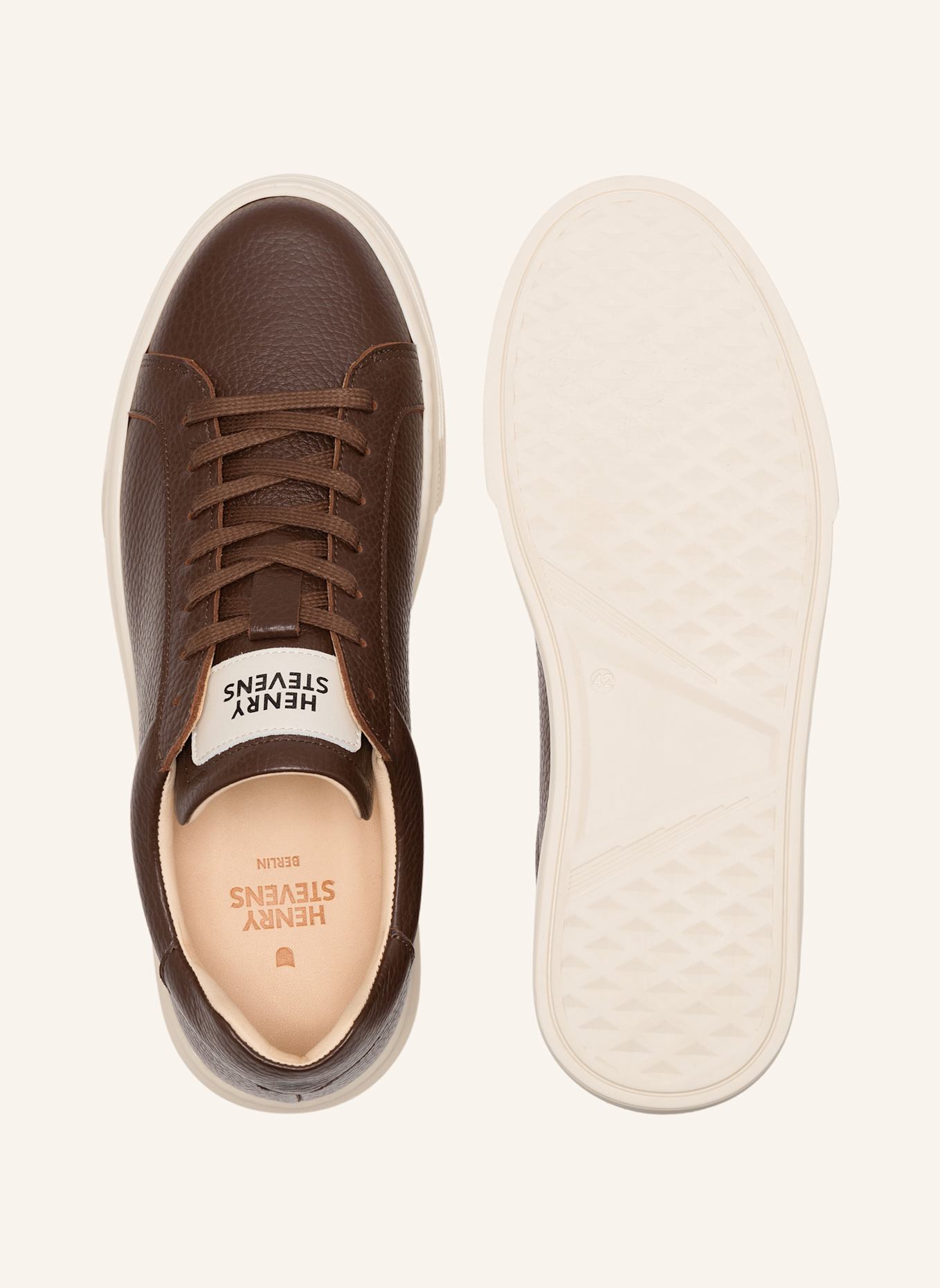 Henry Stevens Sneaker TRAVIS S1: DUNKELBRAUN