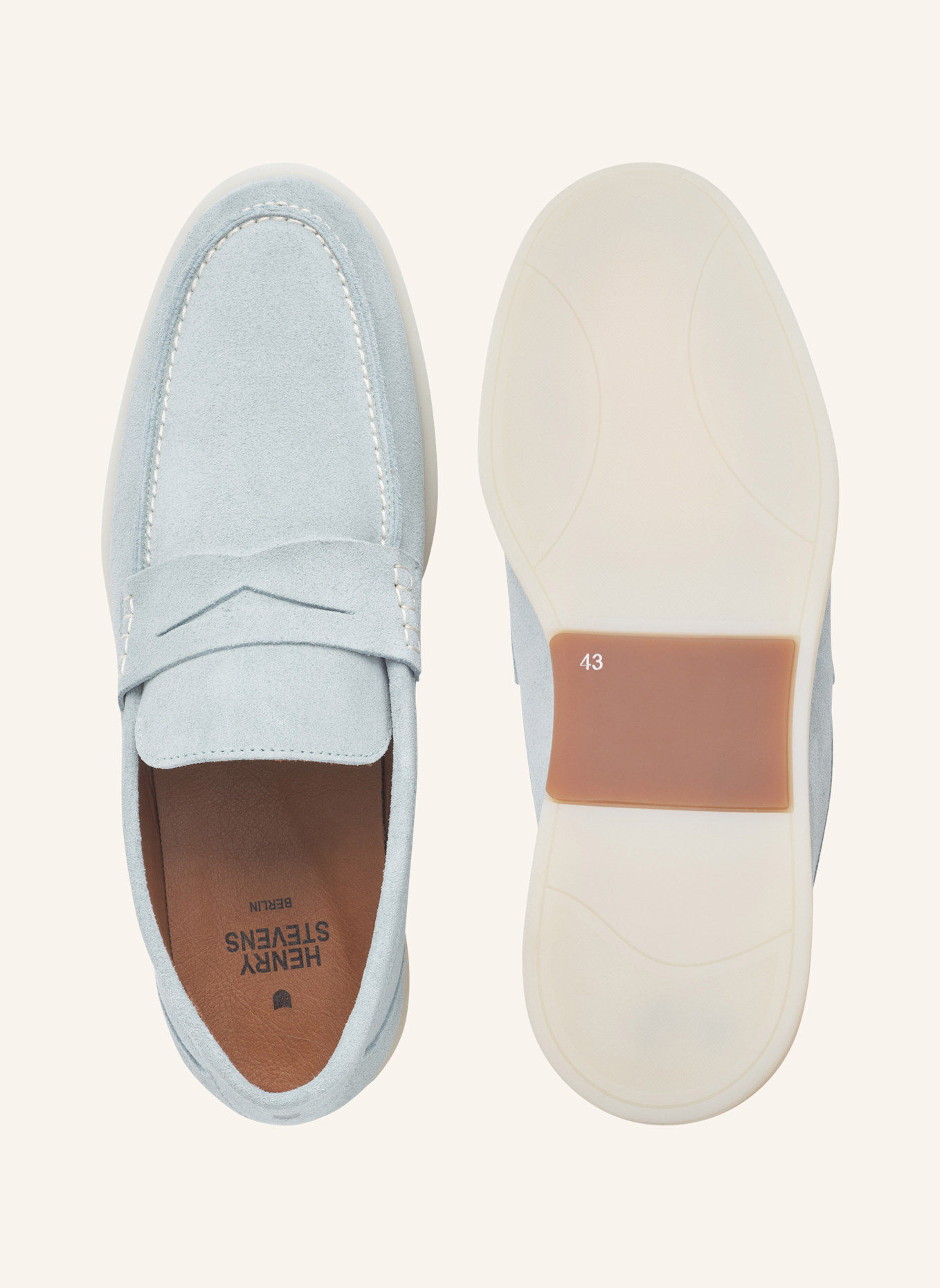 Henry Stevens Loafer ELIA PL1: BLAUGRAU