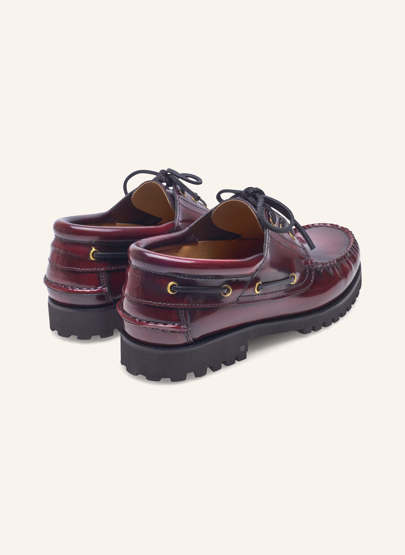 Henry Stevens Bootsschuh MORGAN M DS: DUNKELROT