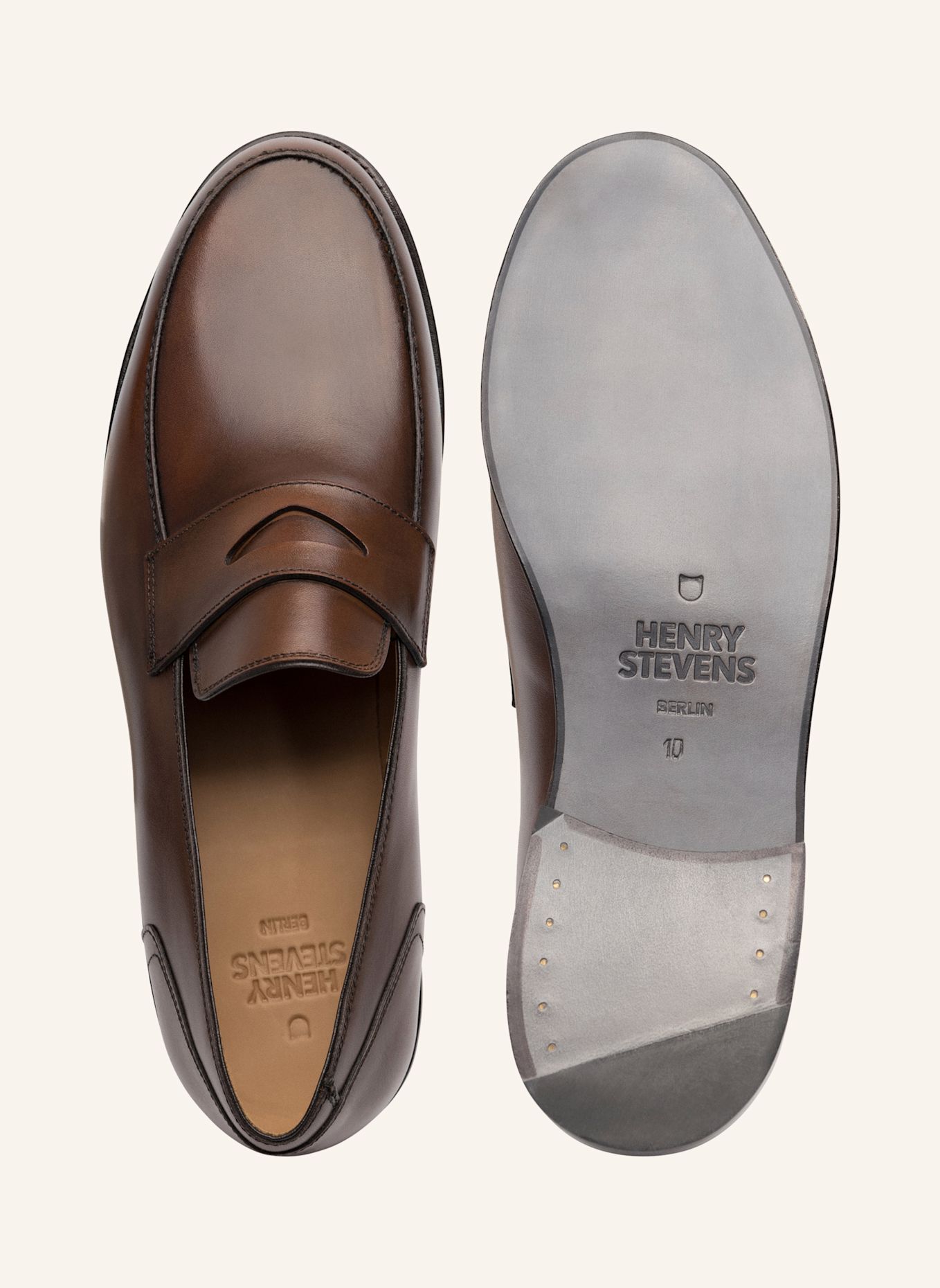 Henry Stevens Loafer HAYWOOD PL: BRAUN