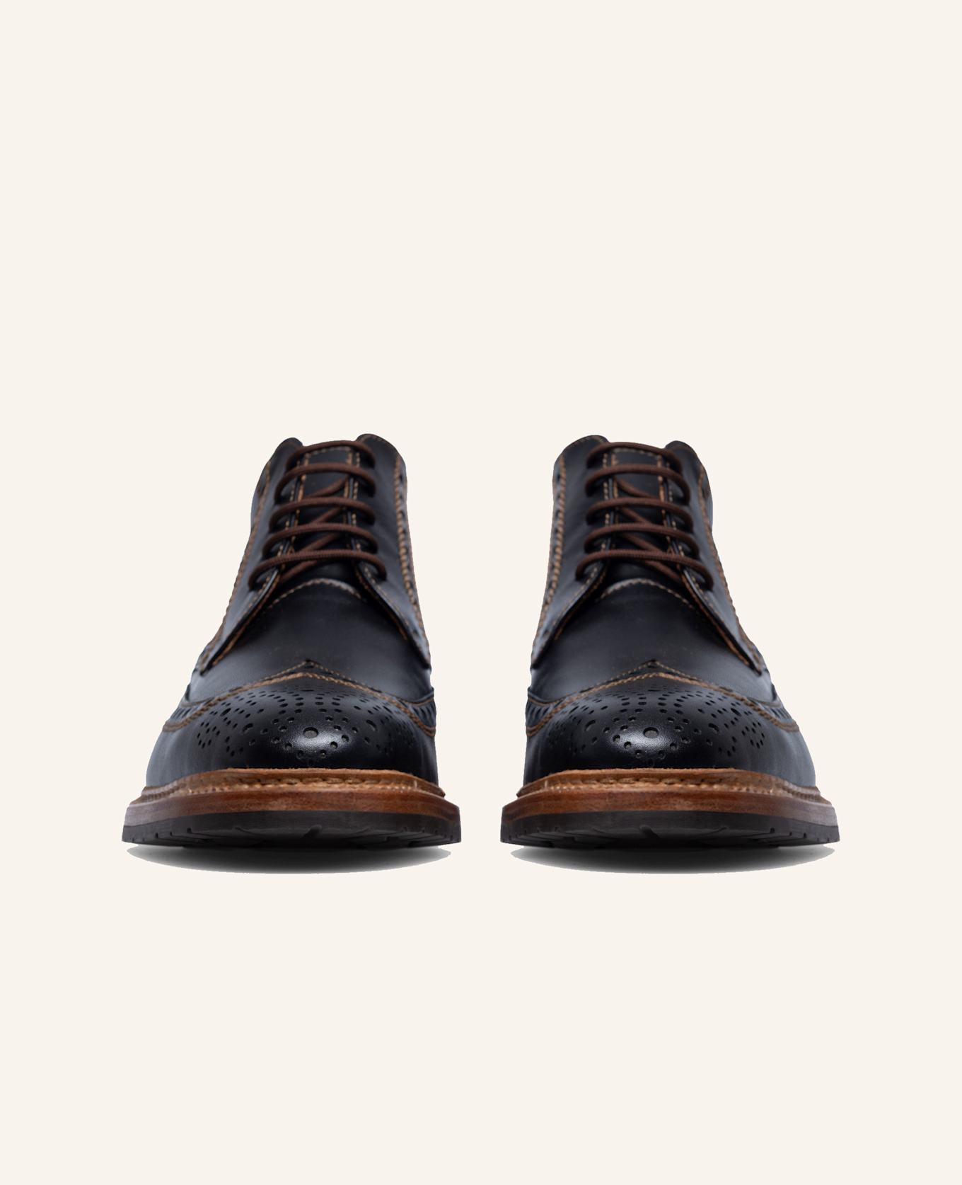 HEINRICH DINKELACKER Boots LUZERN FULL-BROGUE SC: SCHWARZ