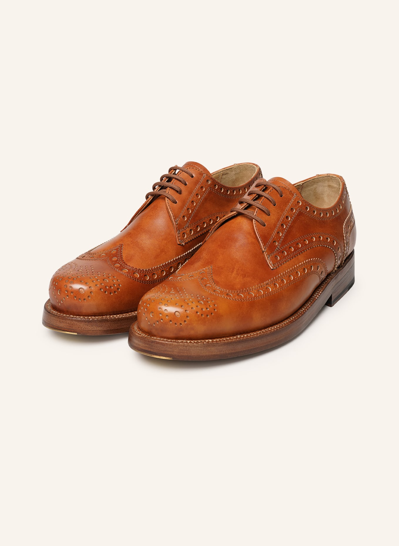HEINRICH DINKELACKER Schnürer RIO FULL-BROGUE TC: COGNAC