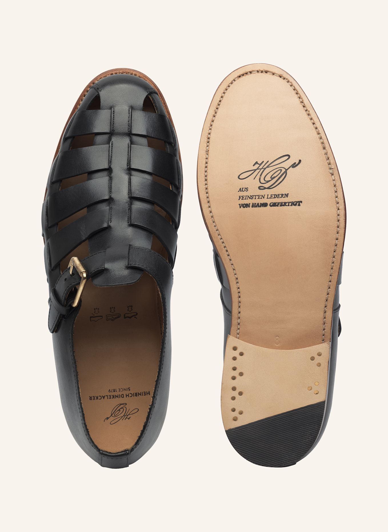 HEINRICH DINKELACKER Sandale LONDON SANDALE FN: SCHWARZ