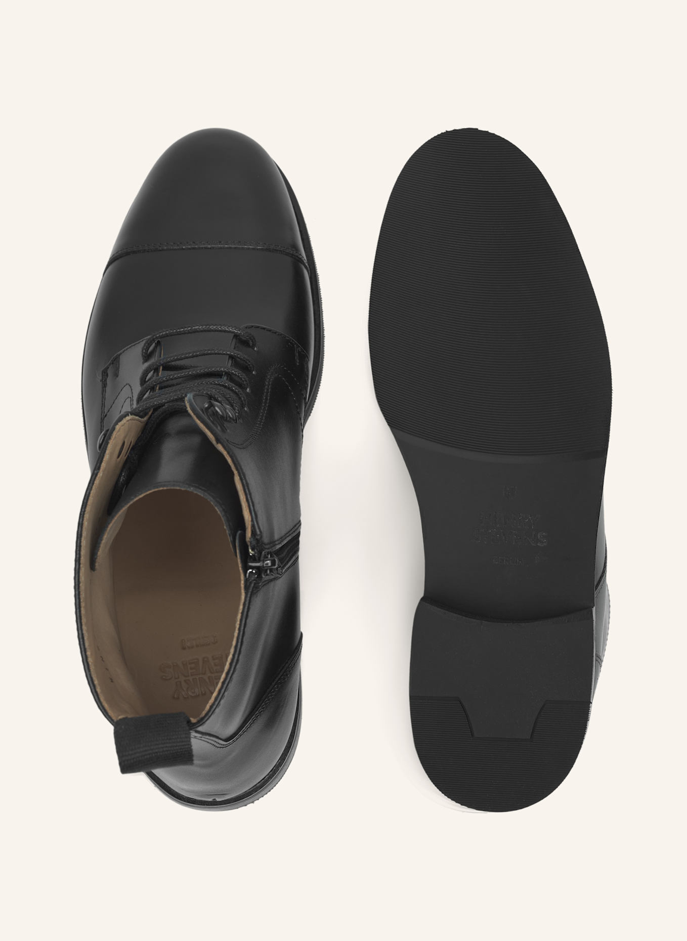 Henry Stevens Schnürboots WINSTON CDB2: SCHWARZ