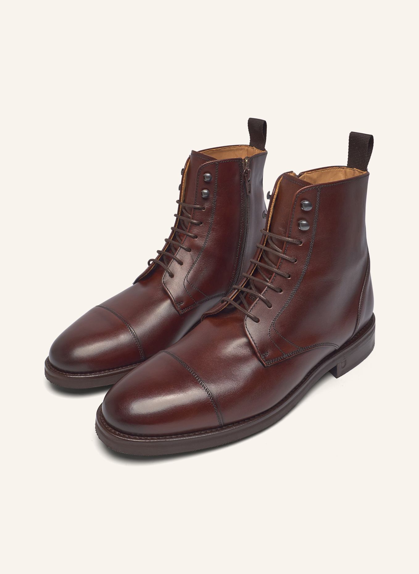 Henry Stevens Schnürboots WINSTON CDB2: DUNKELBRAUN