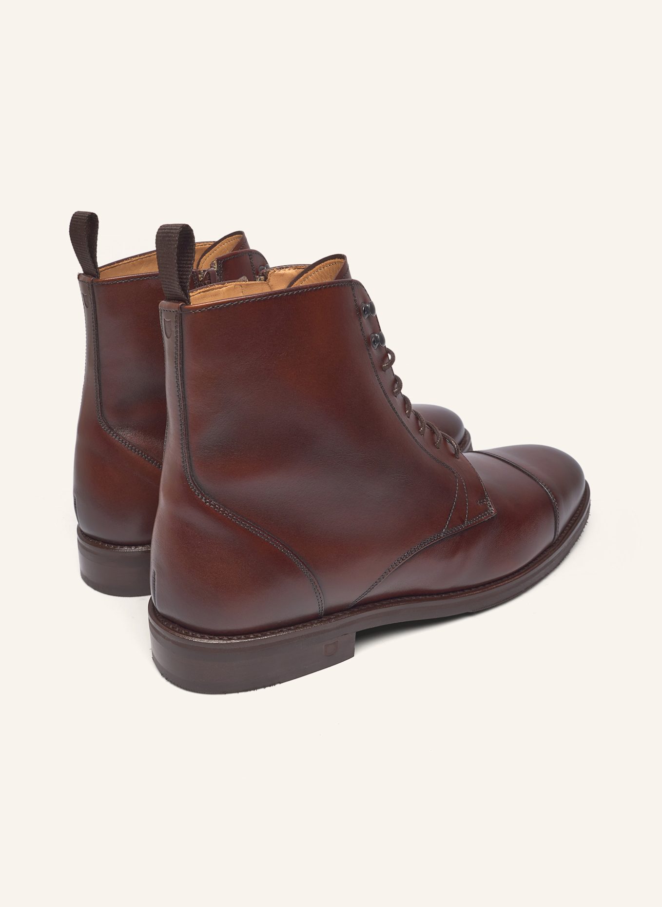 Henry Stevens Schnürboots WINSTON CDB2: DUNKELBRAUN