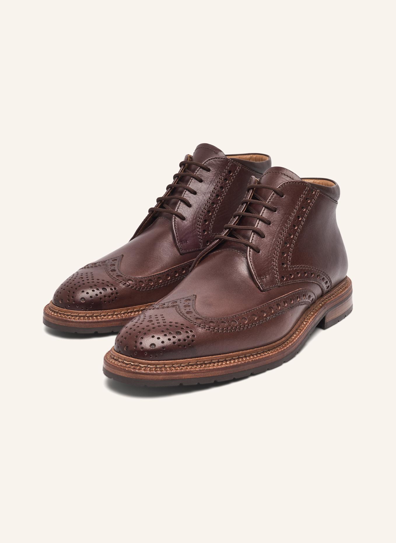 HEINRICH DINKELACKER Schnürboots LUZERN FULL BROGUE BC: DUNKELBRAUN