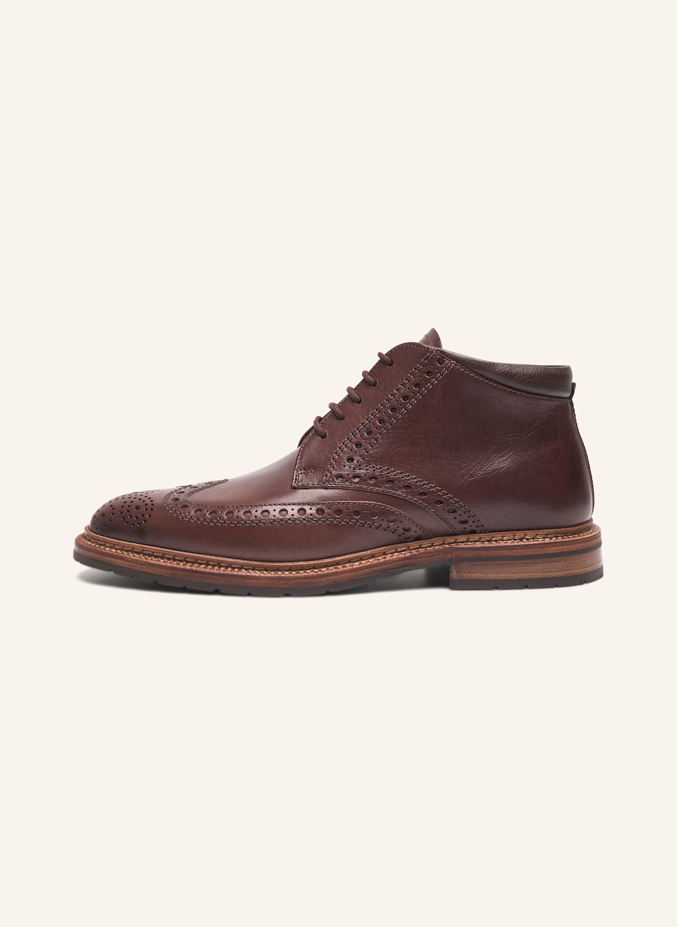 HEINRICH DINKELACKER Schnürboots LUZERN FULL BROGUE BC: DUNKELBRAUN