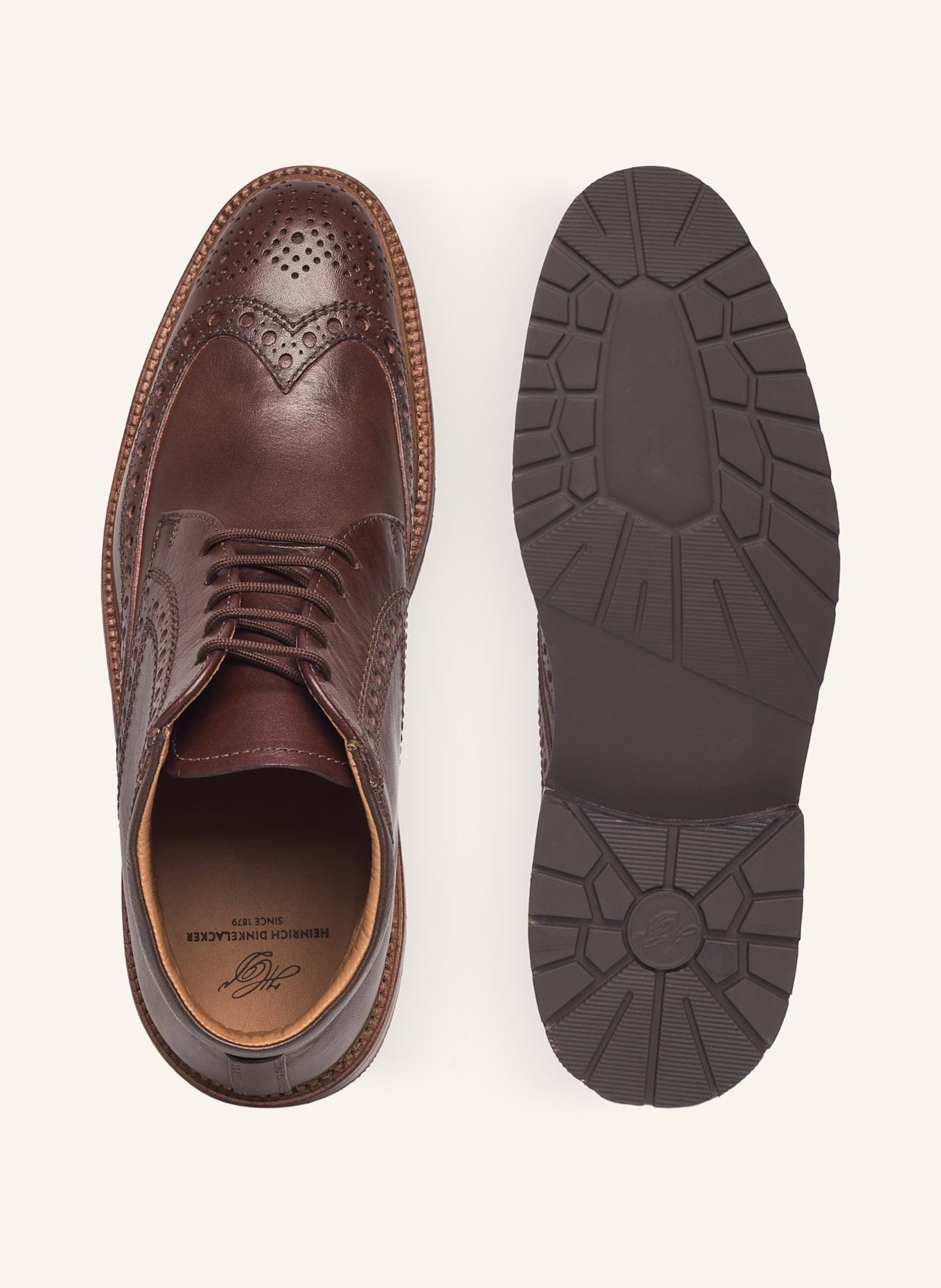 HEINRICH DINKELACKER Schnürboots LUZERN FULL BROGUE BC: DUNKELBRAUN