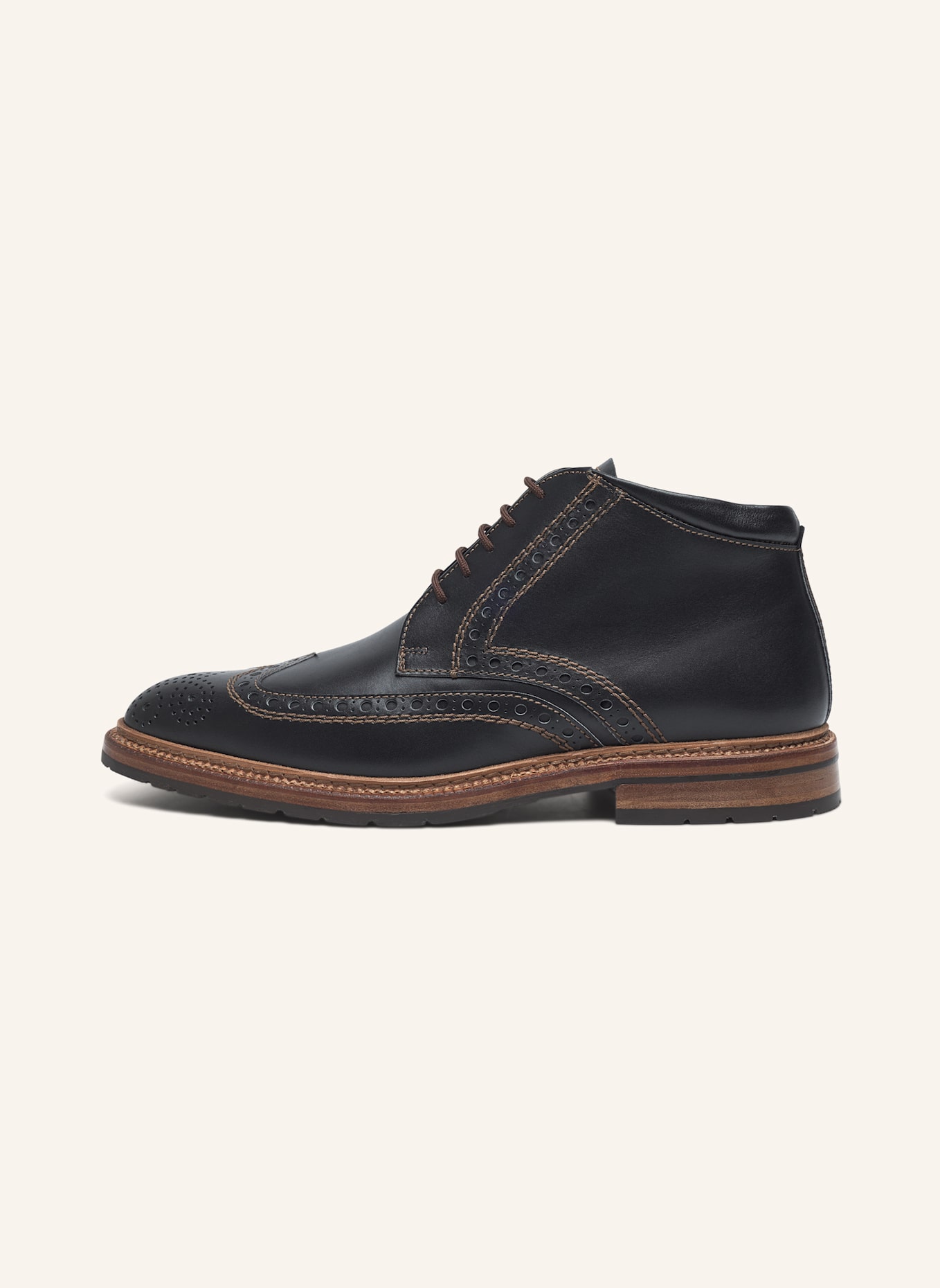 HEINRICH DINKELACKER Boots LUZERN FULL-BROGUE SC: SCHWARZ