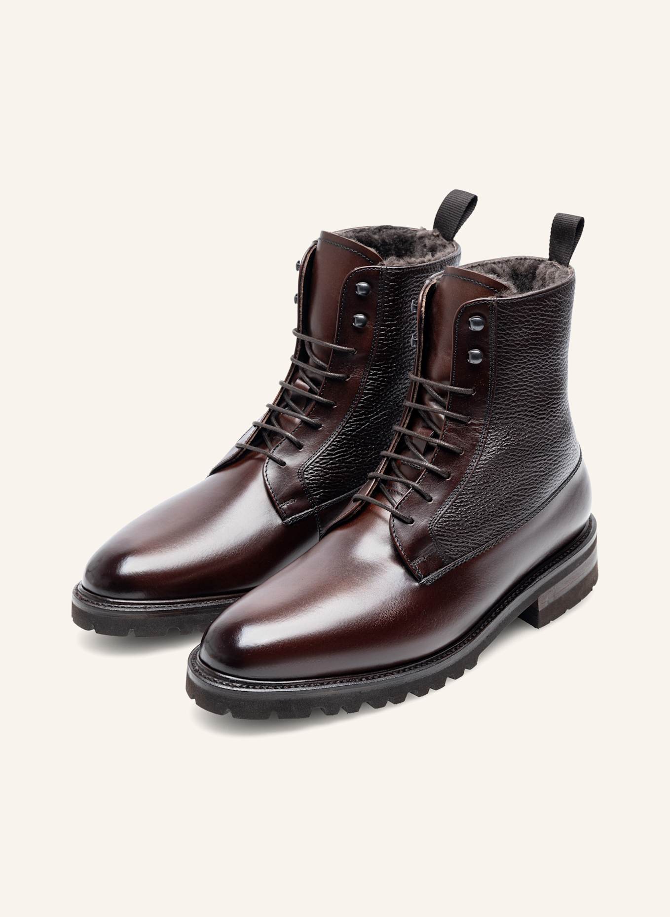 Henry Stevens Schnürboots WINSTON PDB5: DUNKELBRAUN