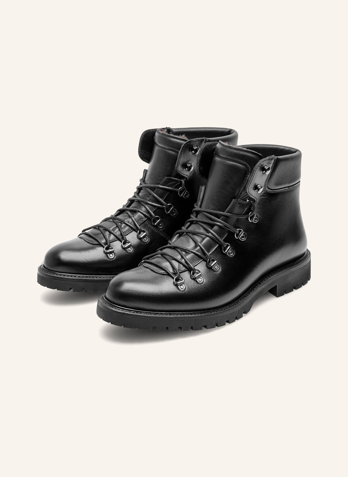 Henry Stevens Schnürboots BARKLEY HB3: SCHWARZ