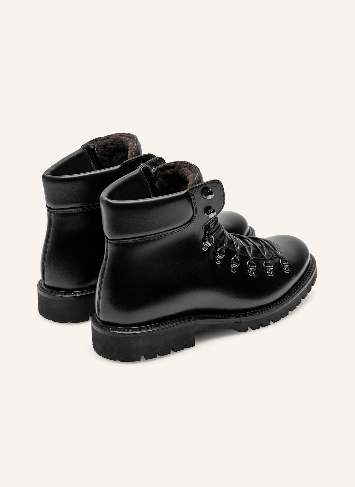 Henry Stevens Schnürboots BARKLEY HB3: SCHWARZ