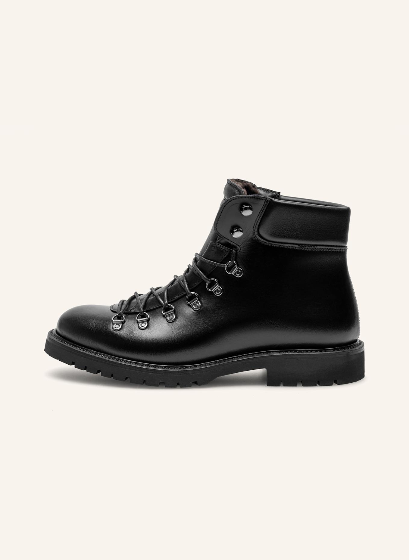Henry Stevens Schnürboots BARKLEY HB3: SCHWARZ