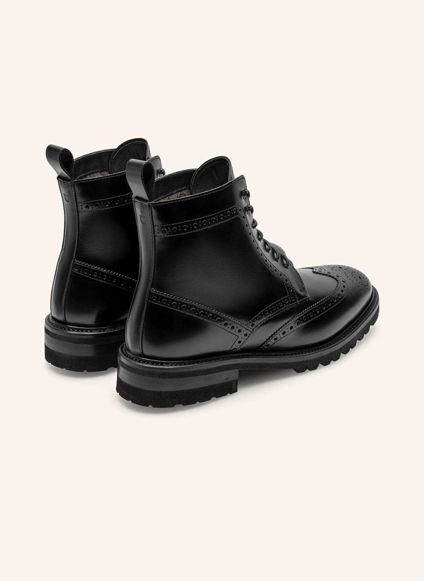 Henry Stevens Schnürboots WINSTON FBDB5: SCHWARZ
