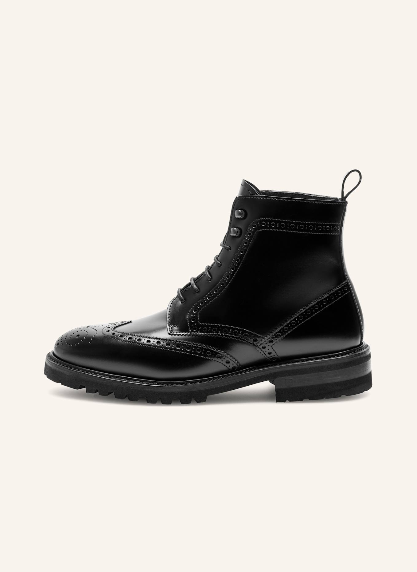 Henry Stevens Schnürboots WINSTON FBDB5: SCHWARZ