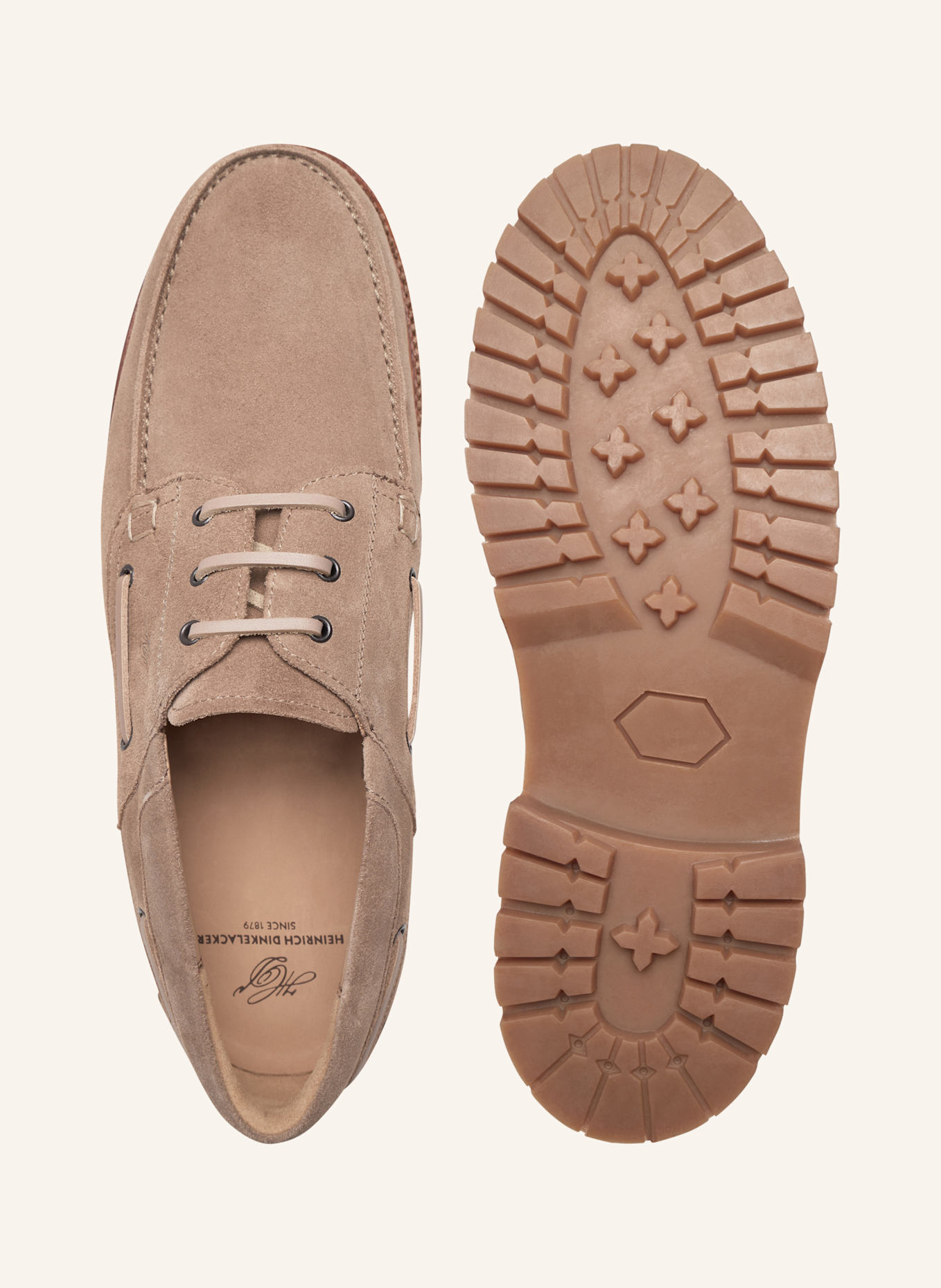 HEINRICH DINKELACKER Bootsschuh MIAMI PLAIN V: BEIGE