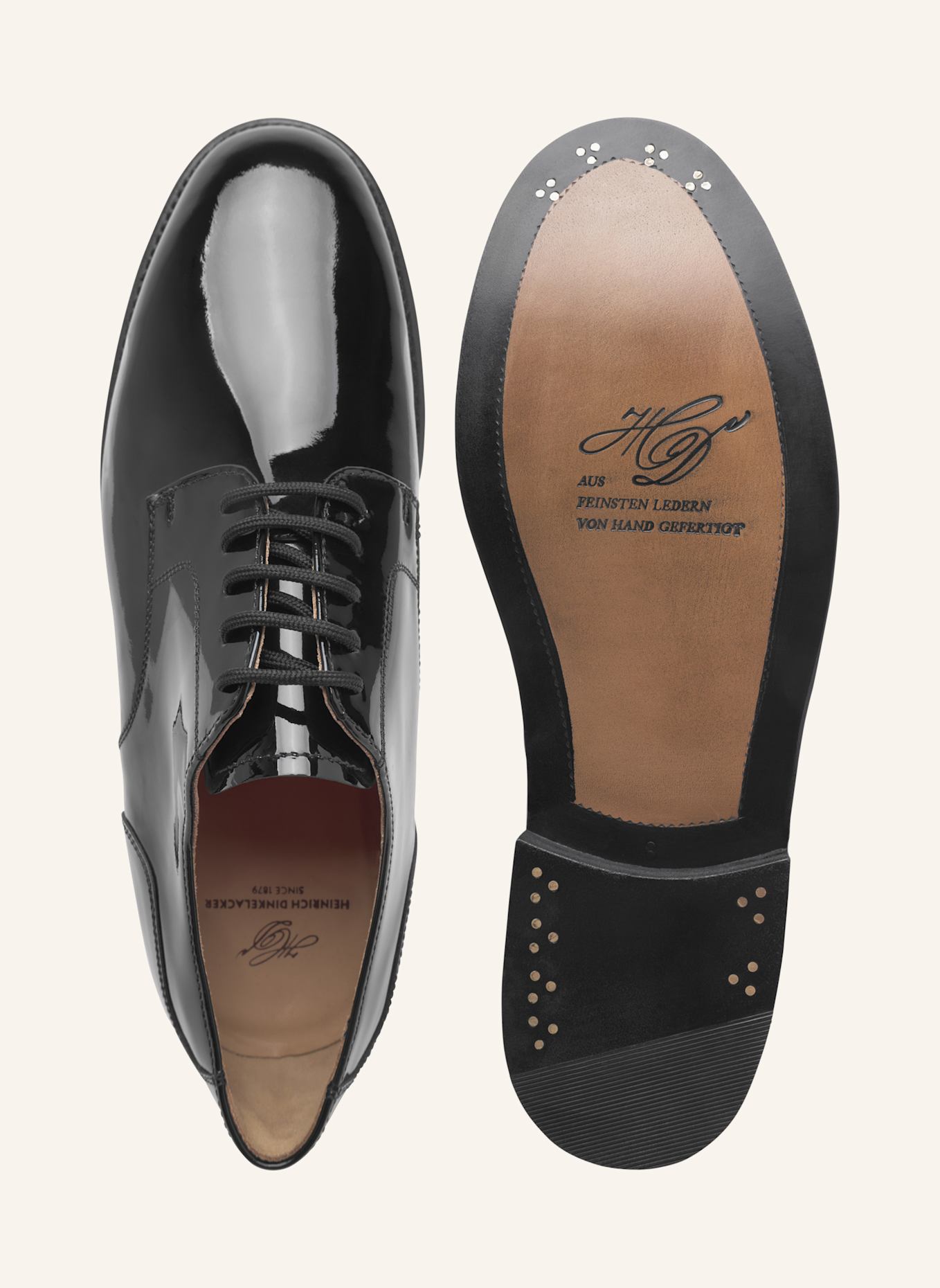 HEINRICH DINKELACKER Klassiker LONDON PLAIN PL: SCHWARZ