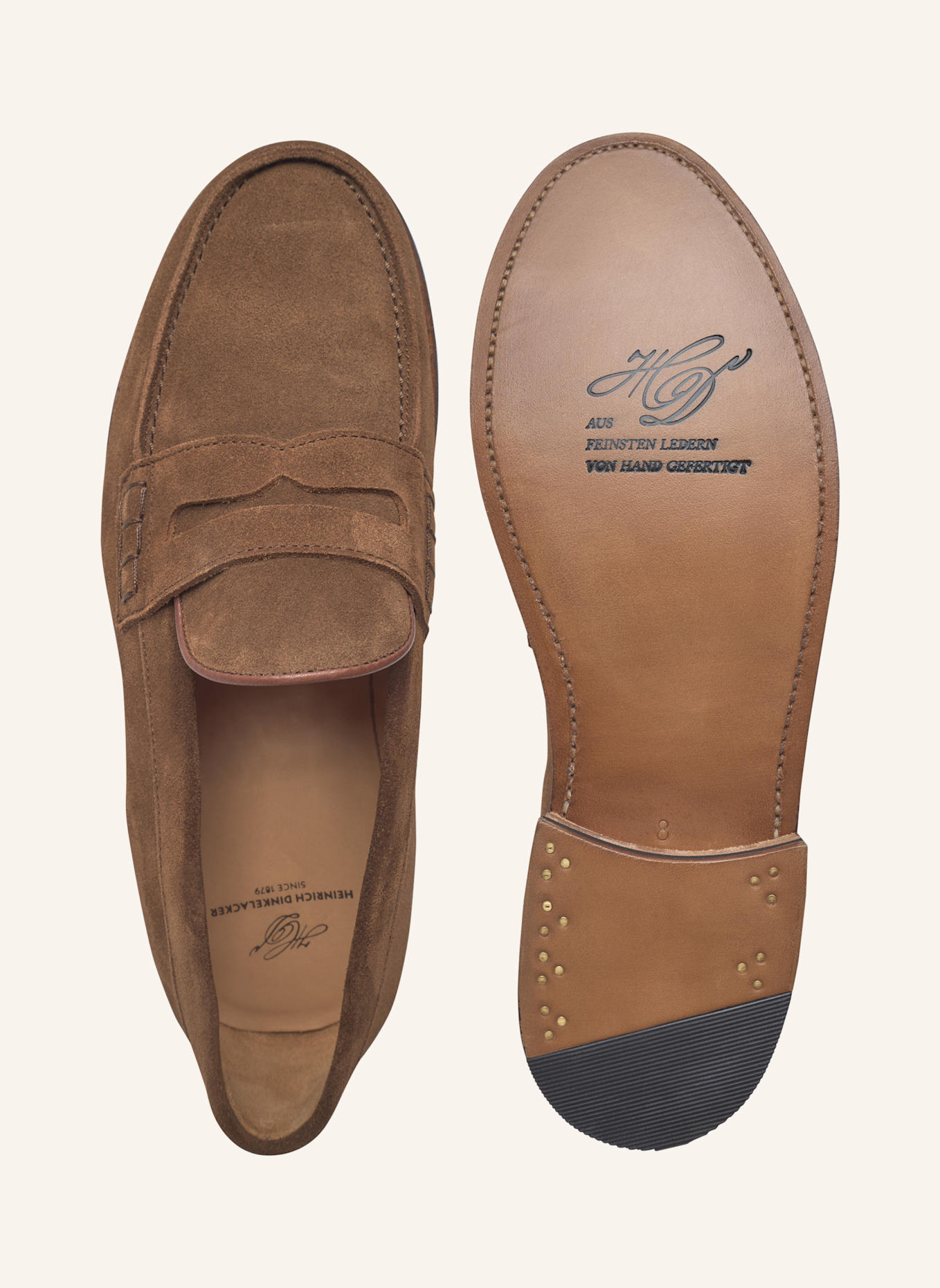 HEINRICH DINKELACKER Loafer WIEN PLAIN V: BRAUN