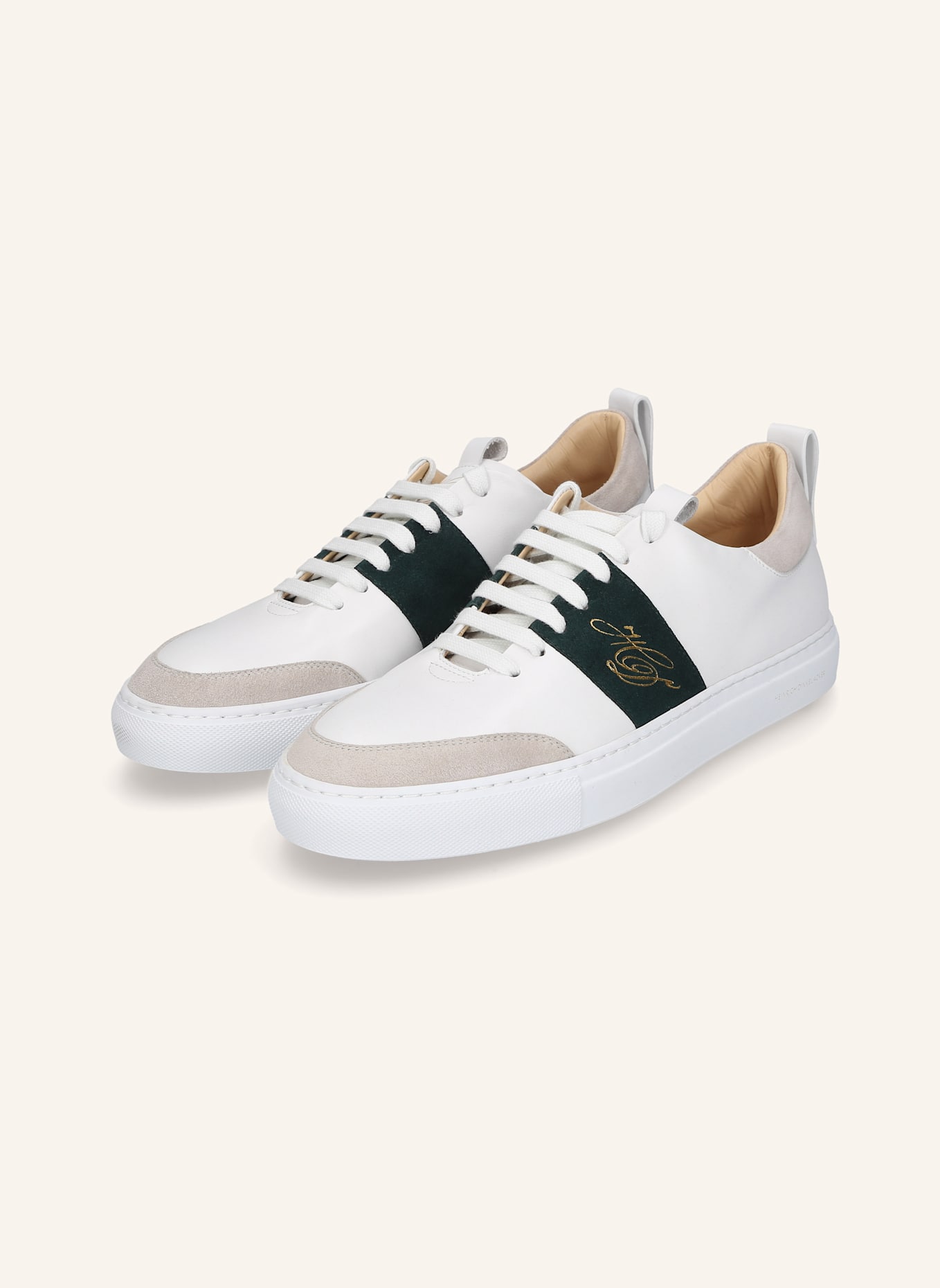 HEINRICH DINKELACKER Sneaker TURIN TENNIS SNEAKER NP: WEISS/ PETROL