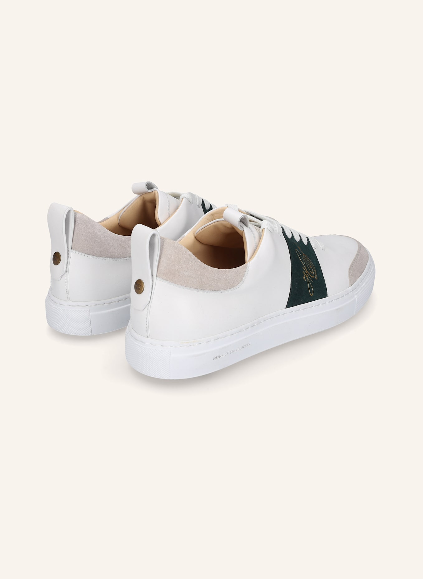 HEINRICH DINKELACKER Sneaker TURIN TENNIS SNEAKER NP: WEISS/ PETROL