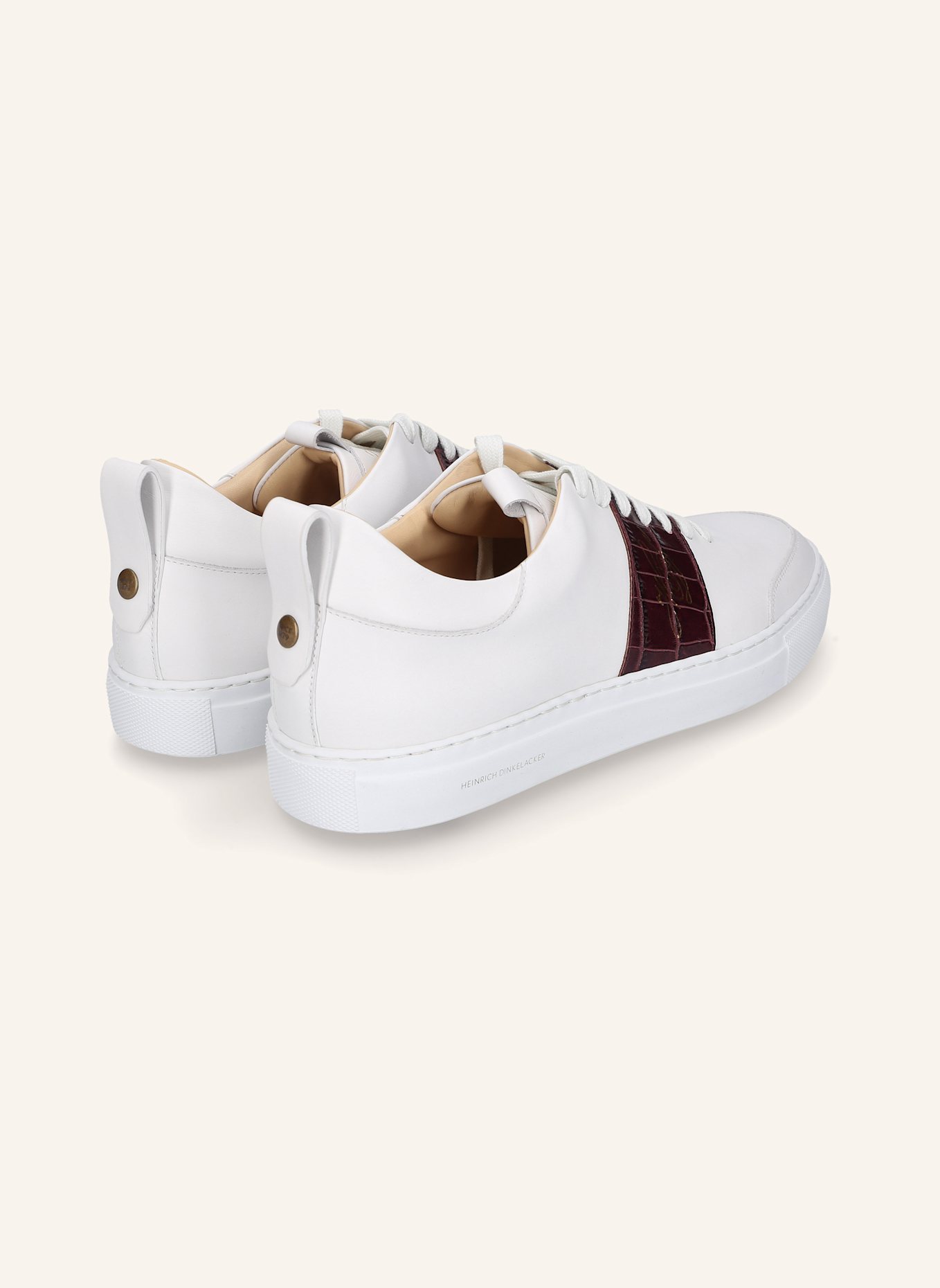 HEINRICH DINKELACKER Sneaker TURIN TENNIS SNEAKER NP: SCHWARZ/ ROT