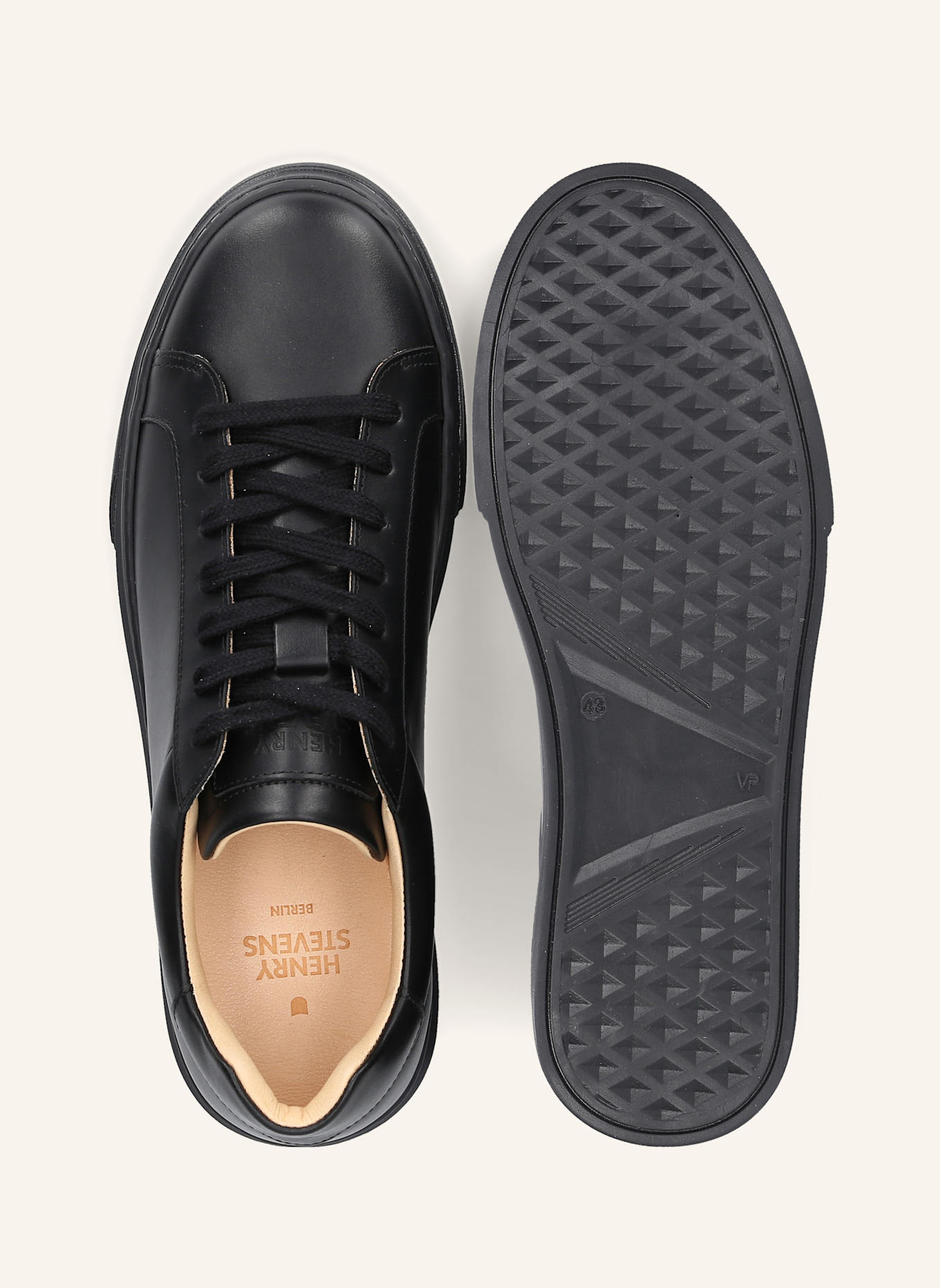 Henry Stevens Sneaker TRAVIS S1: SCHWARZ