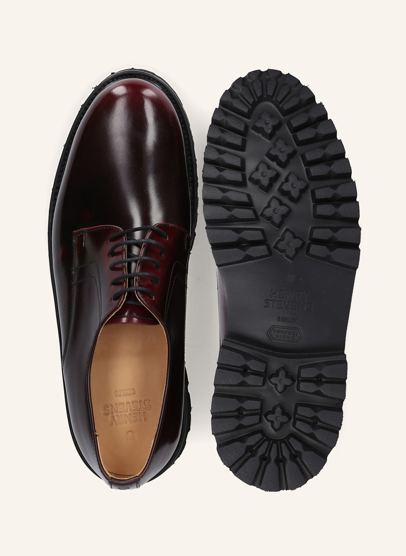 Henry Stevens Schnürer HARRY PD: DUNKELROT