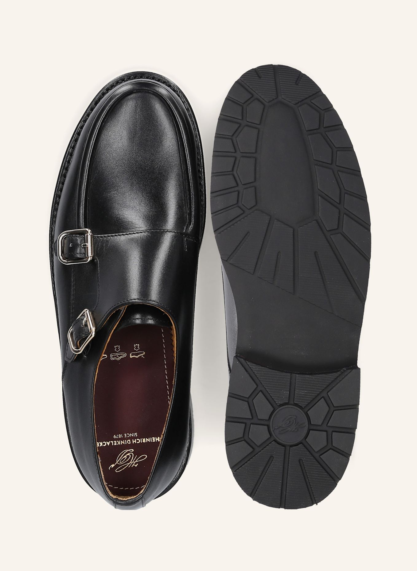 HEINRICH DINKELACKER Schnallenschuh RIO NORWEGER BC: SCHWARZ