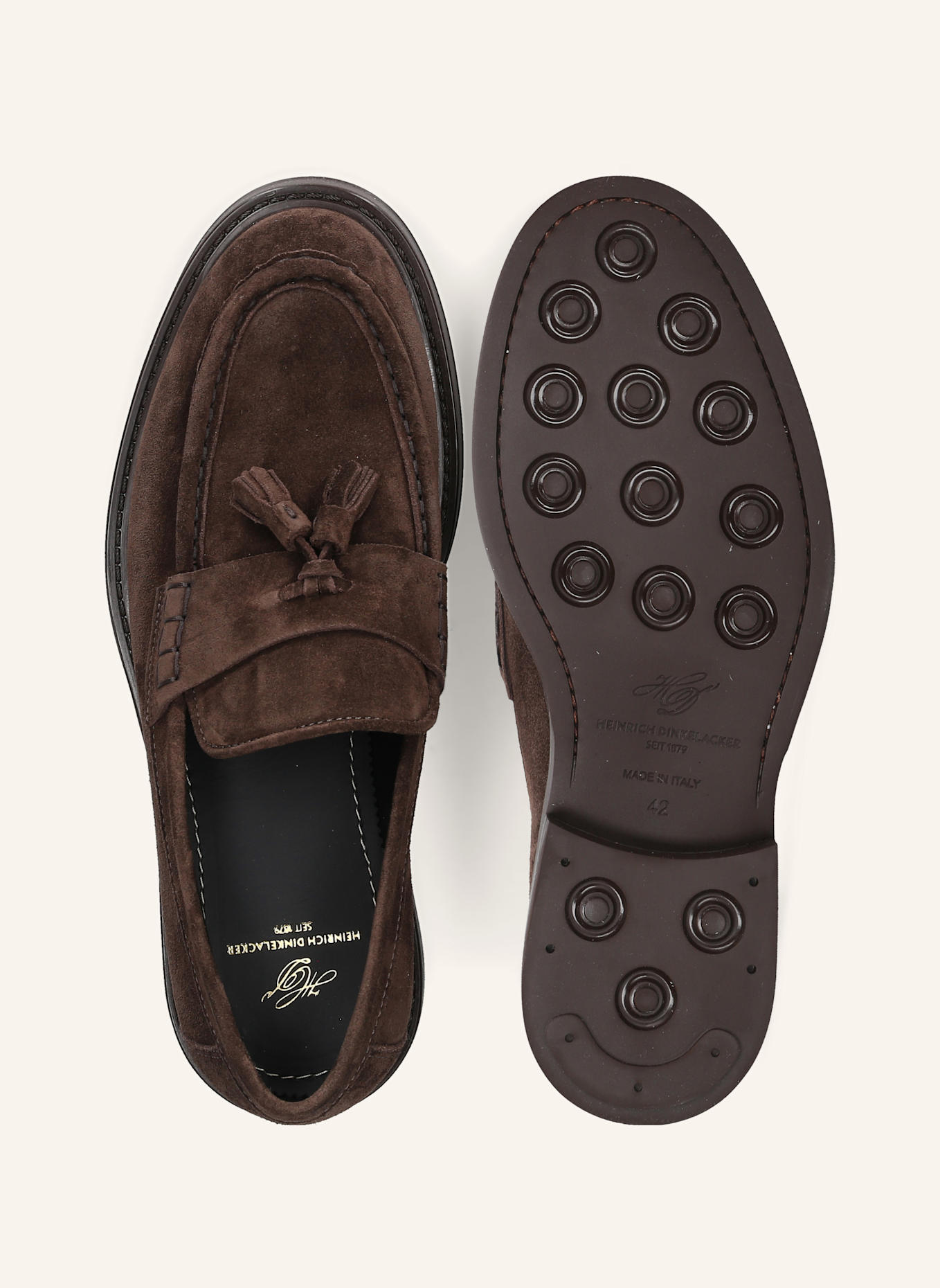 HEINRICH DINKELACKER Loafer FLORENZ PLAIN V: DUNKELBRAUN
