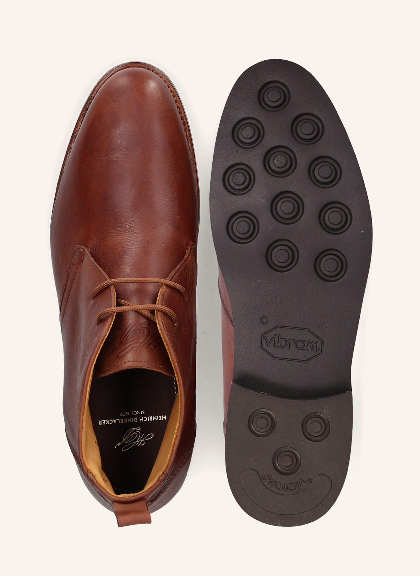 HEINRICH DINKELACKER Schnürboots GENF PLAIN N: BRAUN