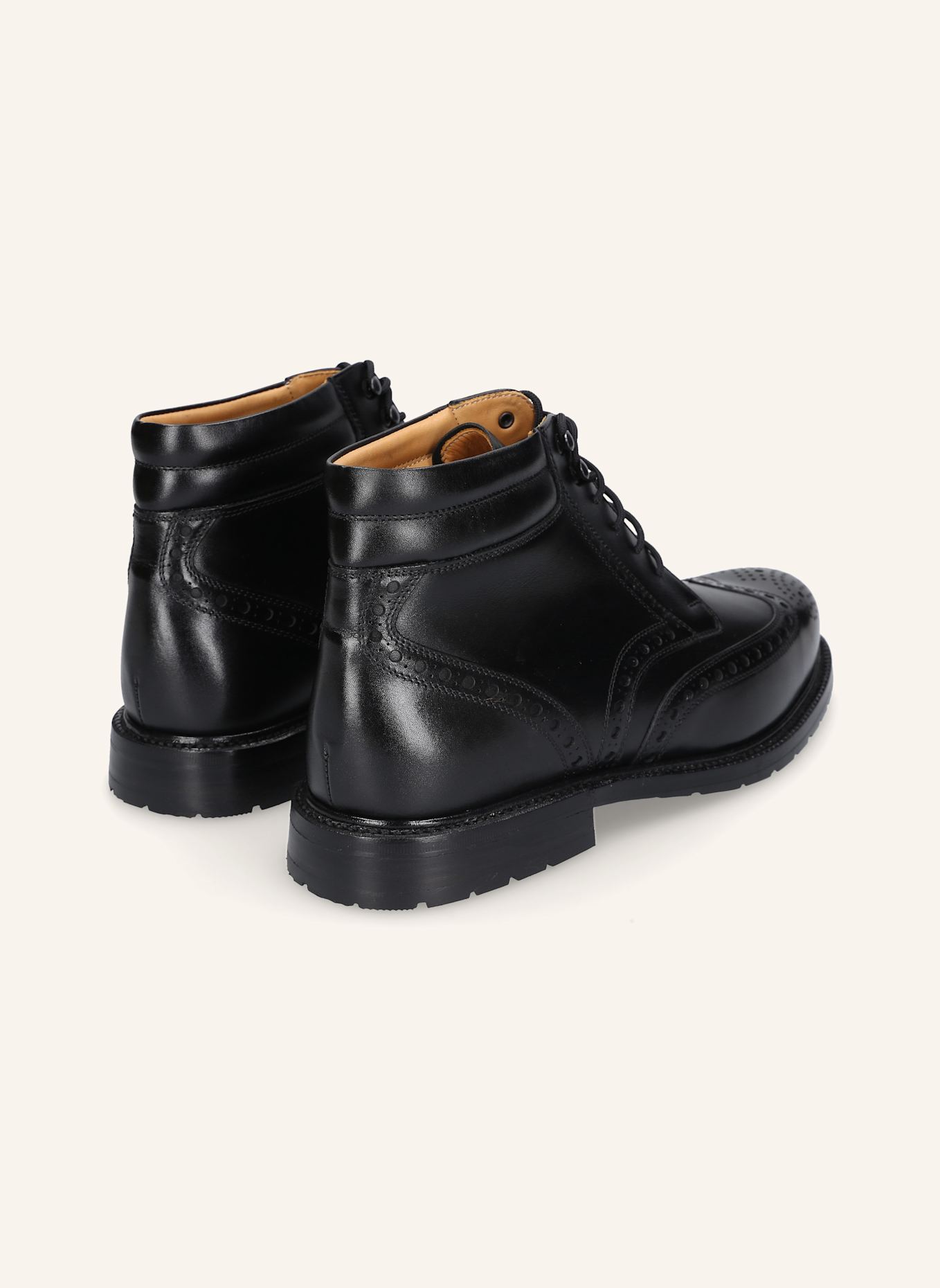 HEINRICH DINKELACKER Schnürboots BUDA FULL BROGUE BC: SCHWARZ