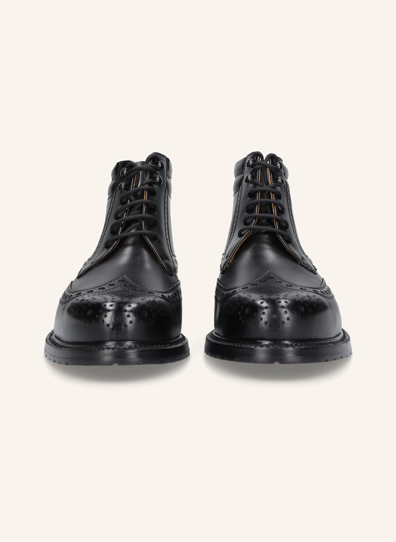 HEINRICH DINKELACKER Schnürboots BUDA FULL BROGUE BC: SCHWARZ