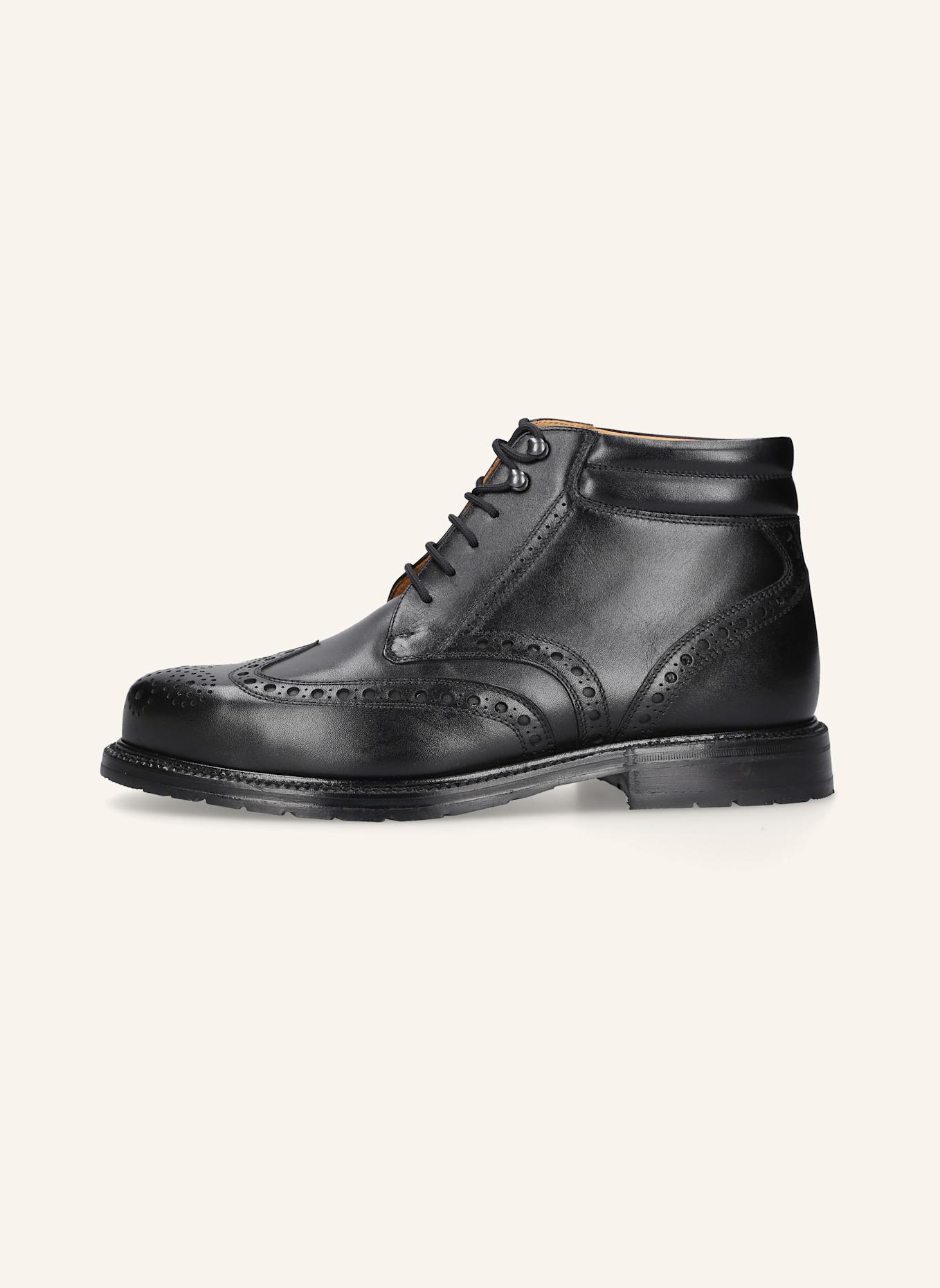 HEINRICH DINKELACKER Schnürboots BUDA FULL BROGUE BC: SCHWARZ