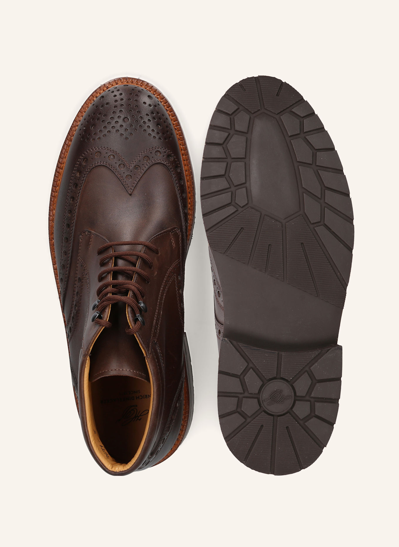 HEINRICH DINKELACKER Schnürboots JANOSH K FULL BROGUE H: DUNKELBRAUN