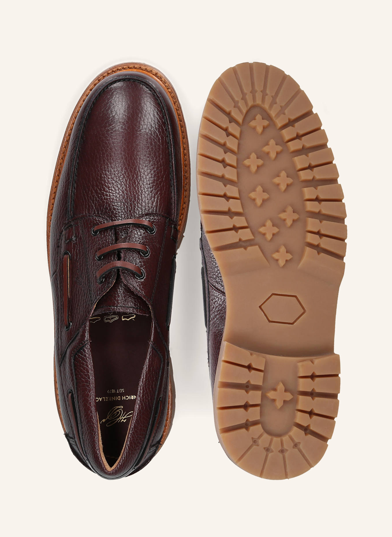 HEINRICH DINKELACKER Bootsschuh MIAMI PLAIN T: DUNKELROT