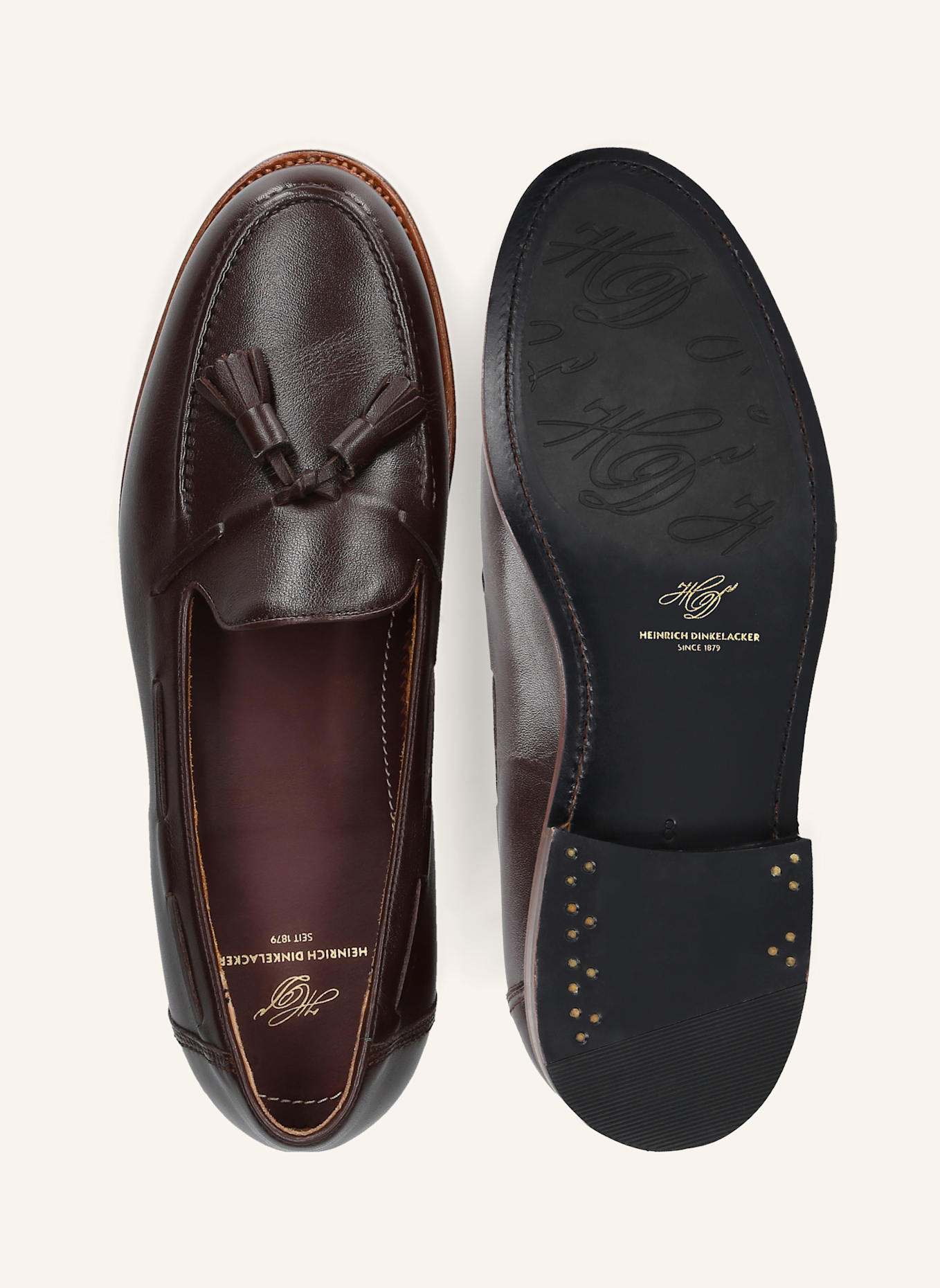 HEINRICH DINKELACKER Loafer WIEN PLAIN TASSEL NP: DUNKELBRAUN