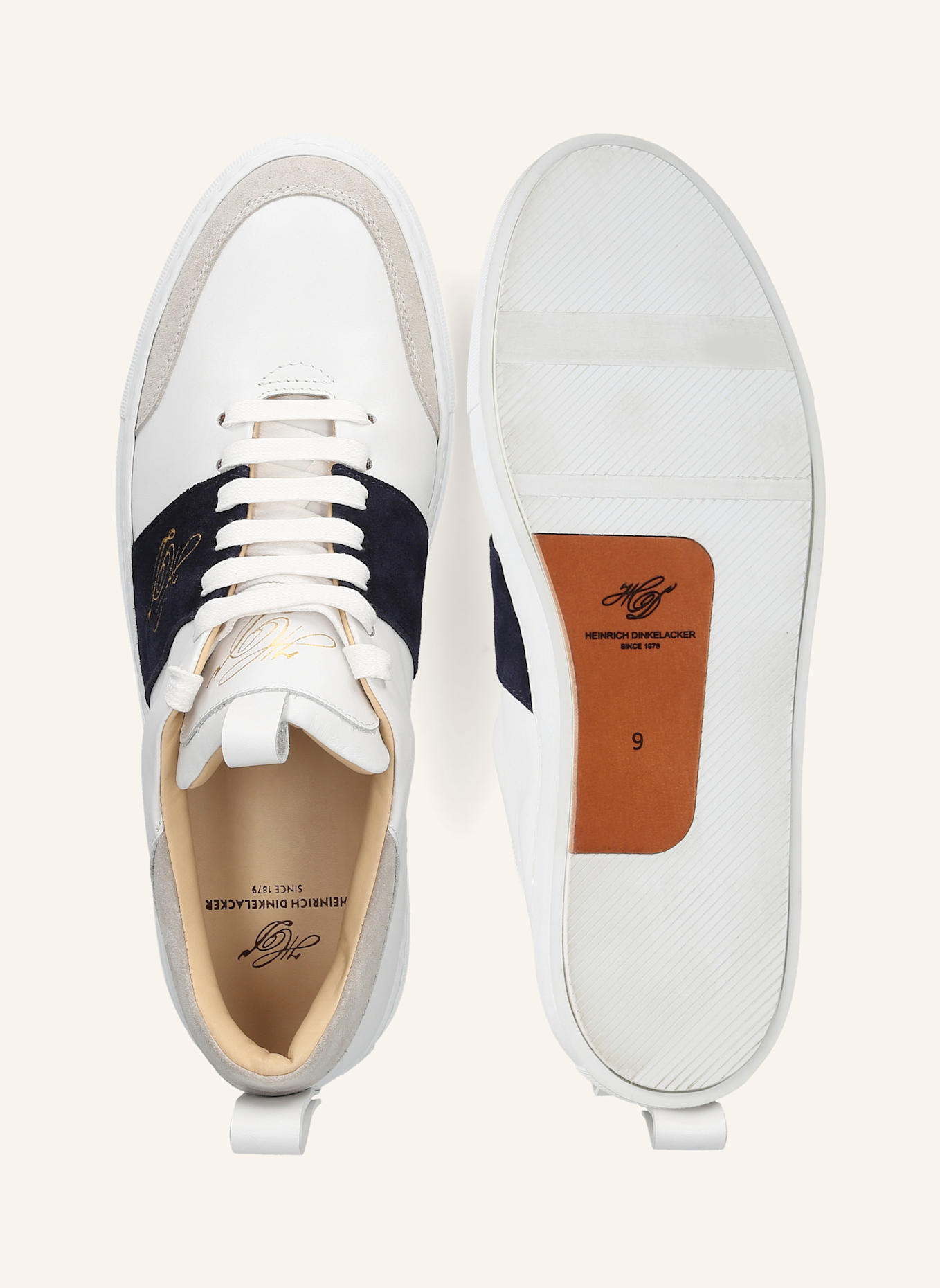 HEINRICH DINKELACKER Sneaker TURIN TENNIS SNEAKER NP: WEISS/ BLAU